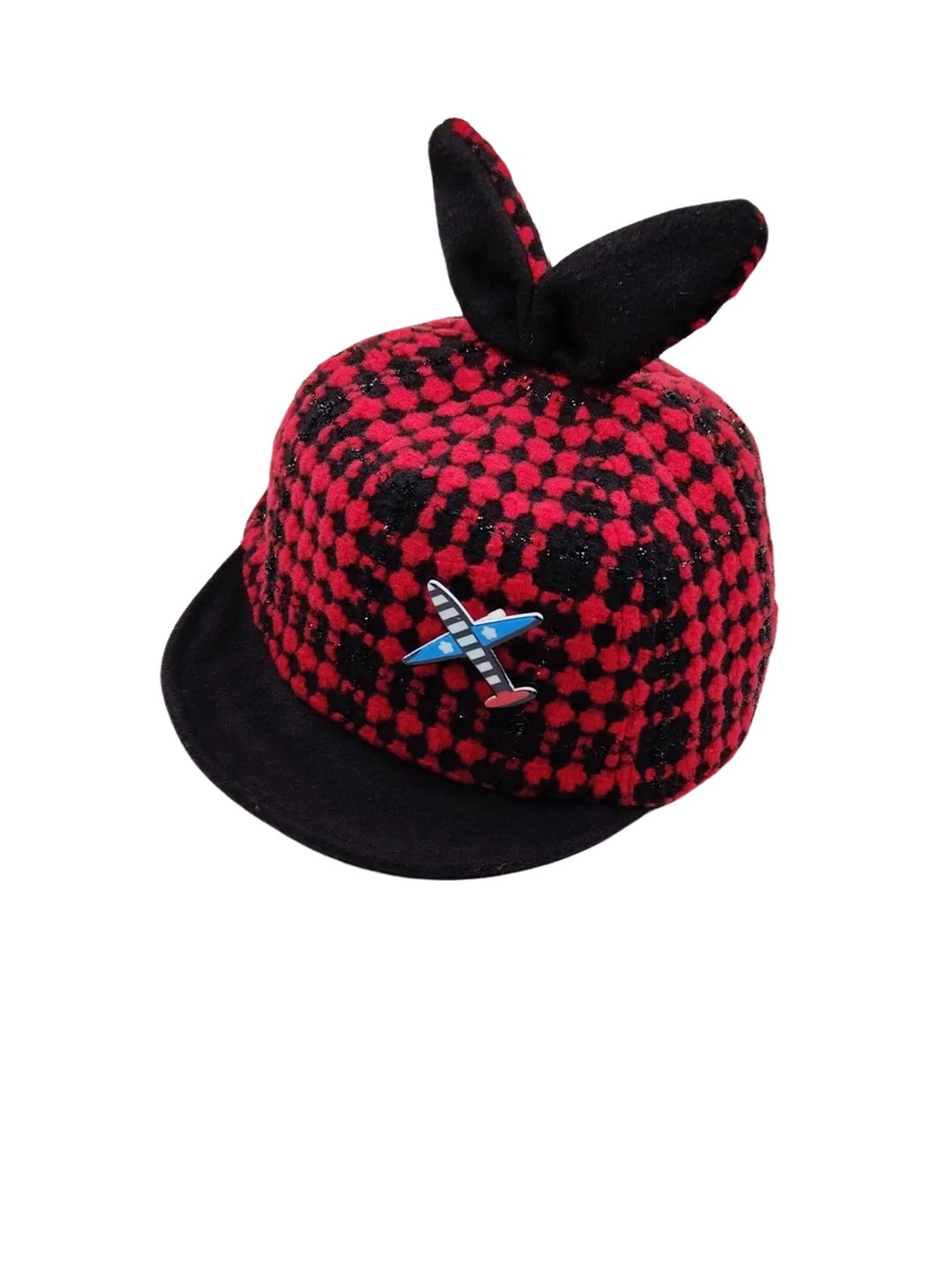 

Zacharias Kids Printed Cotton Baseball Cap, Red