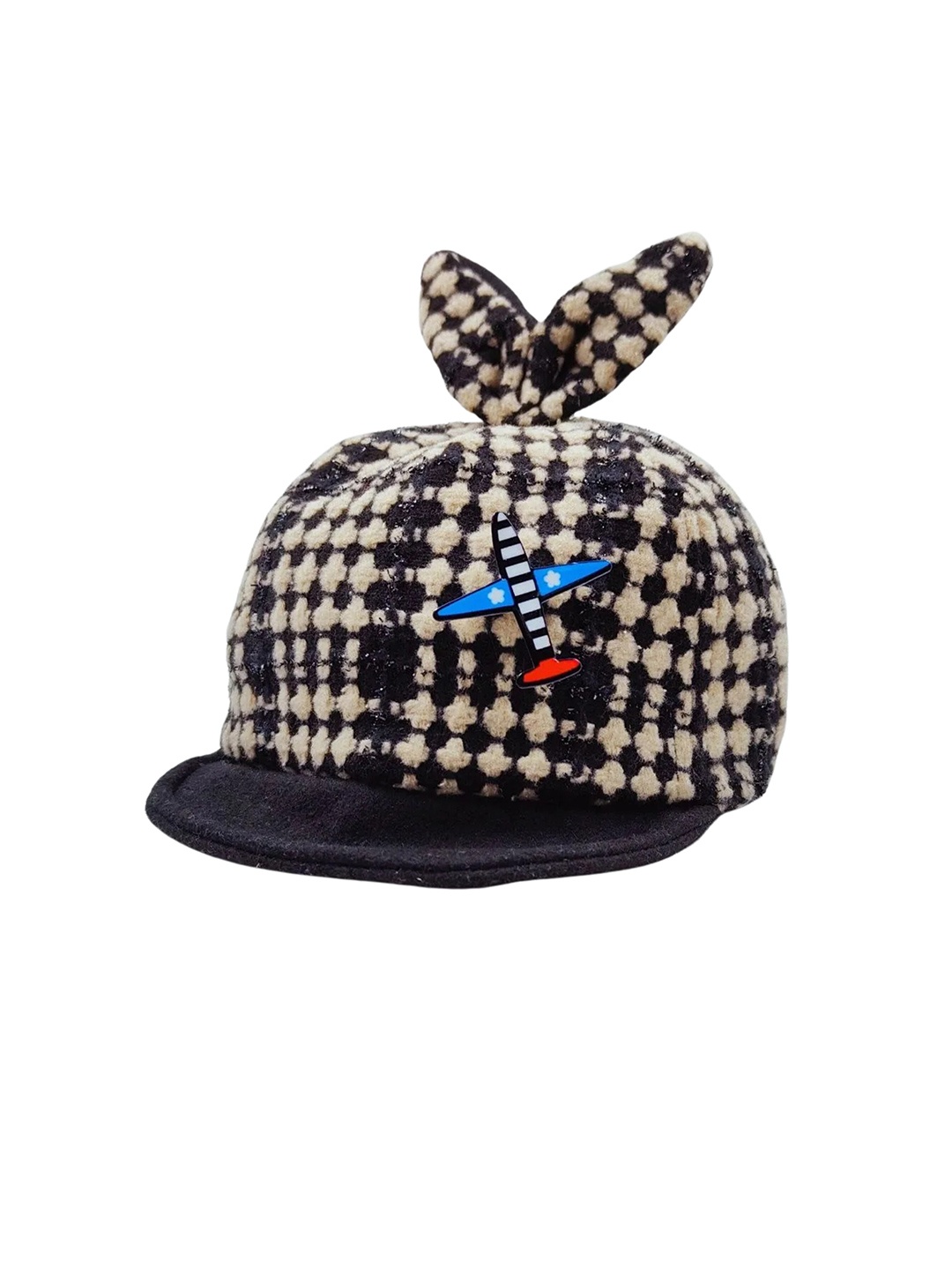 

Zacharias Kids Printed Cotton Baseball Cap, Beige