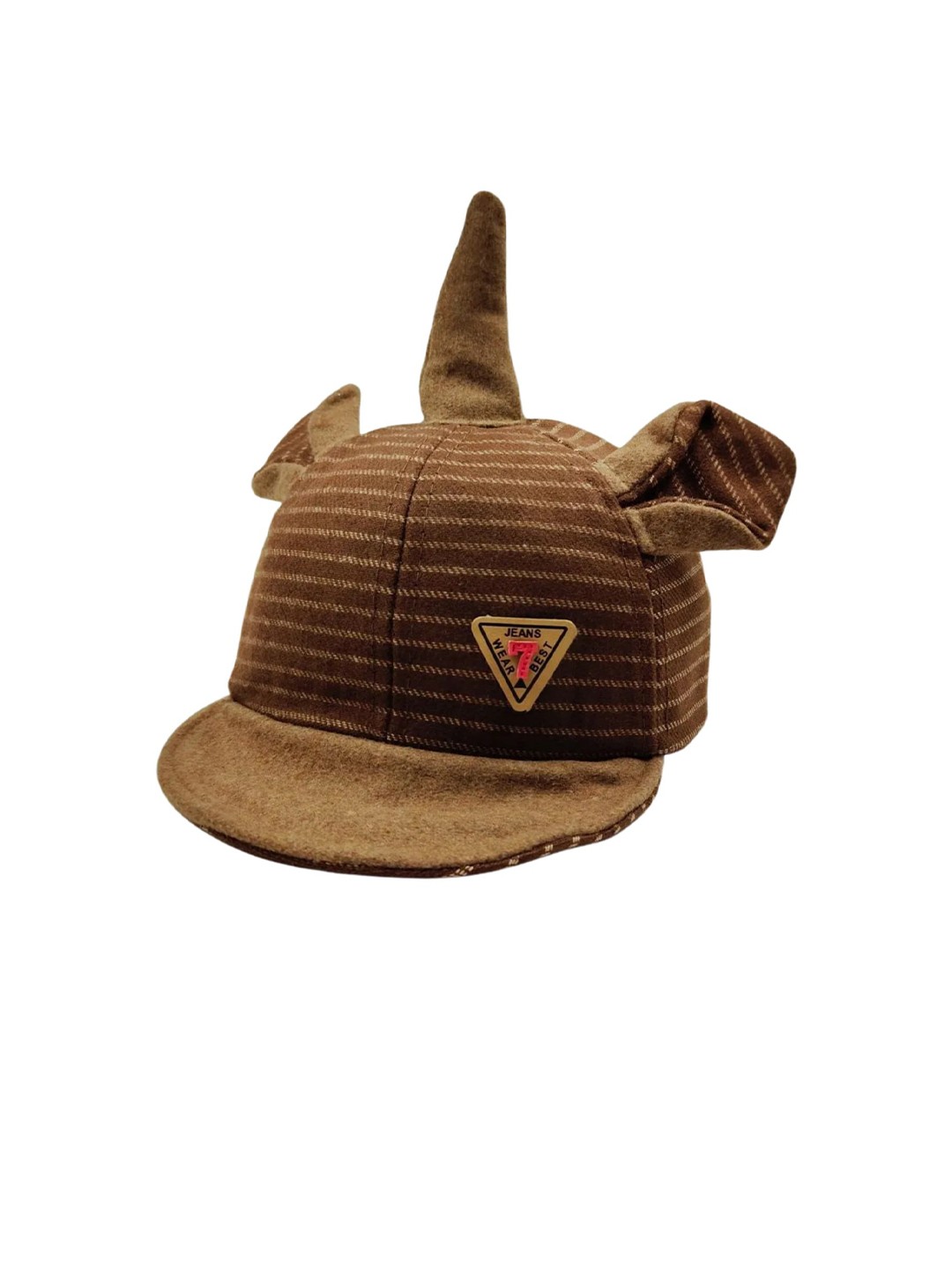 

Zacharias Kids Printed Cotton Baseball Cap, Beige