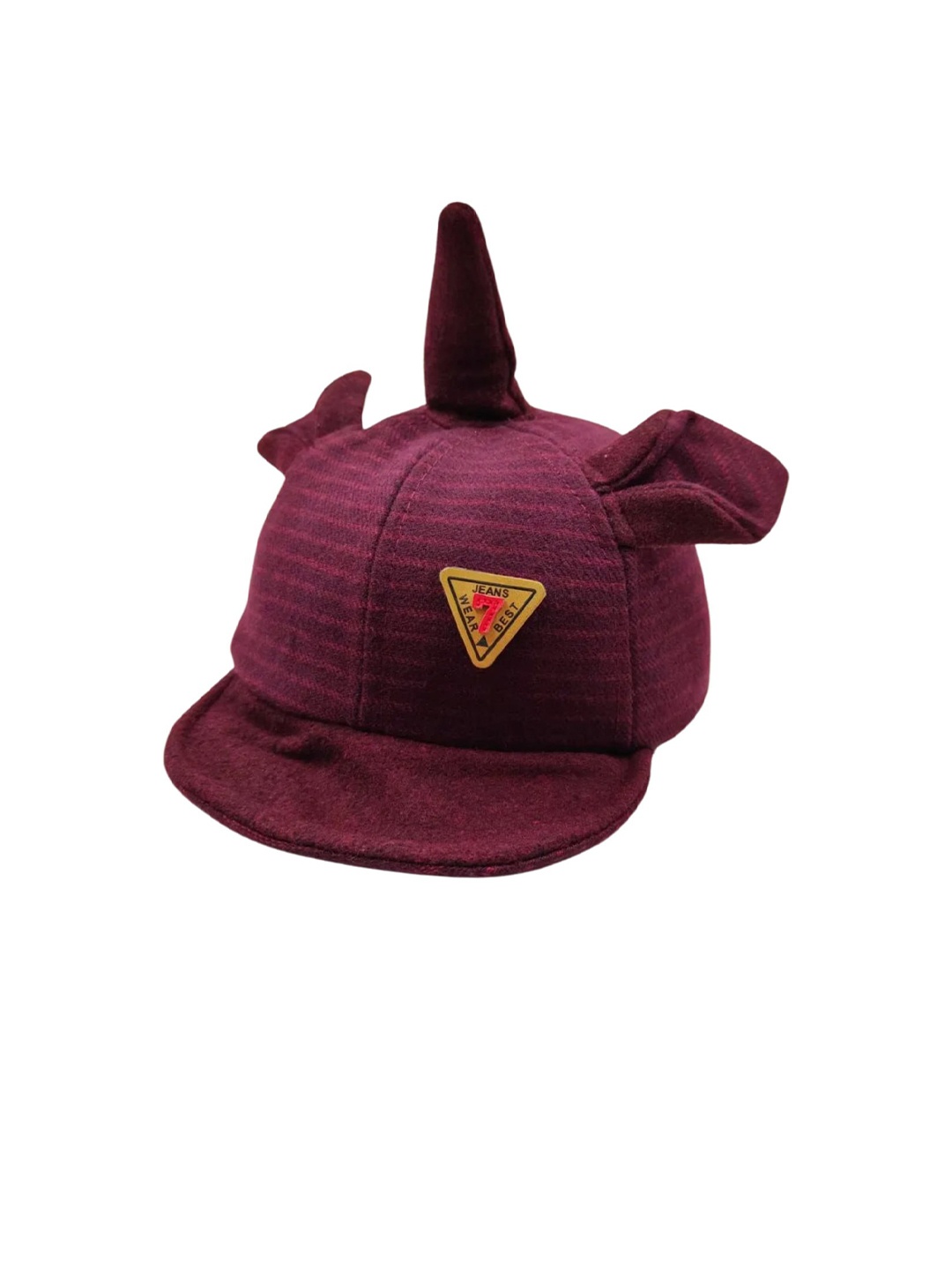 

Zacharias Kids Printed Cotton Baseball Cap, Maroon
