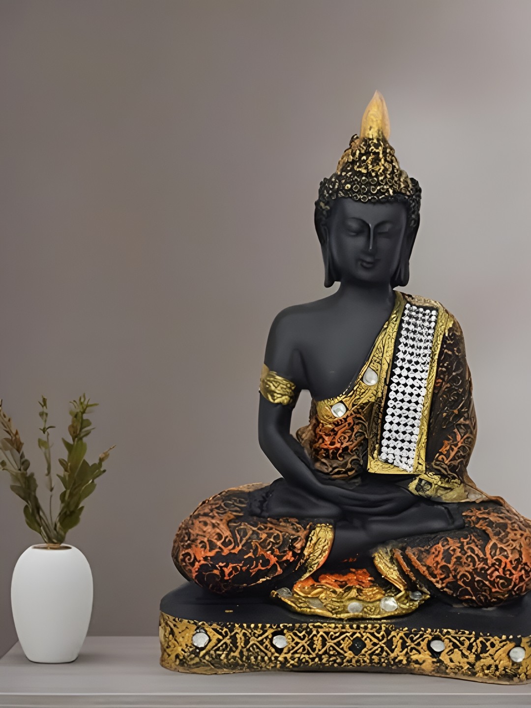 

VIVARS CRAFT Orange Religious Idol Showpiece