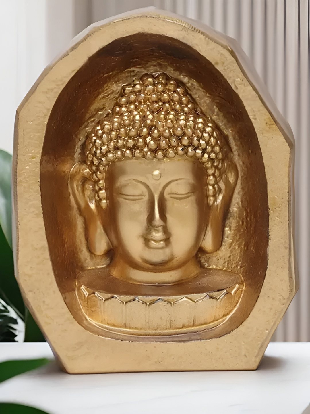 

VIVARS CRAFT Gold-Toned Buddha Idol Showpiece