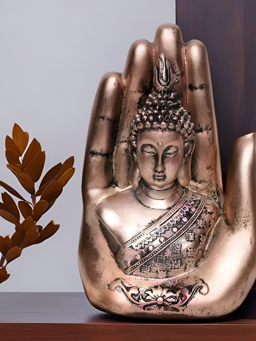 

VIVARS CRAFT Copper-Toned Buddha Idol Showpiece