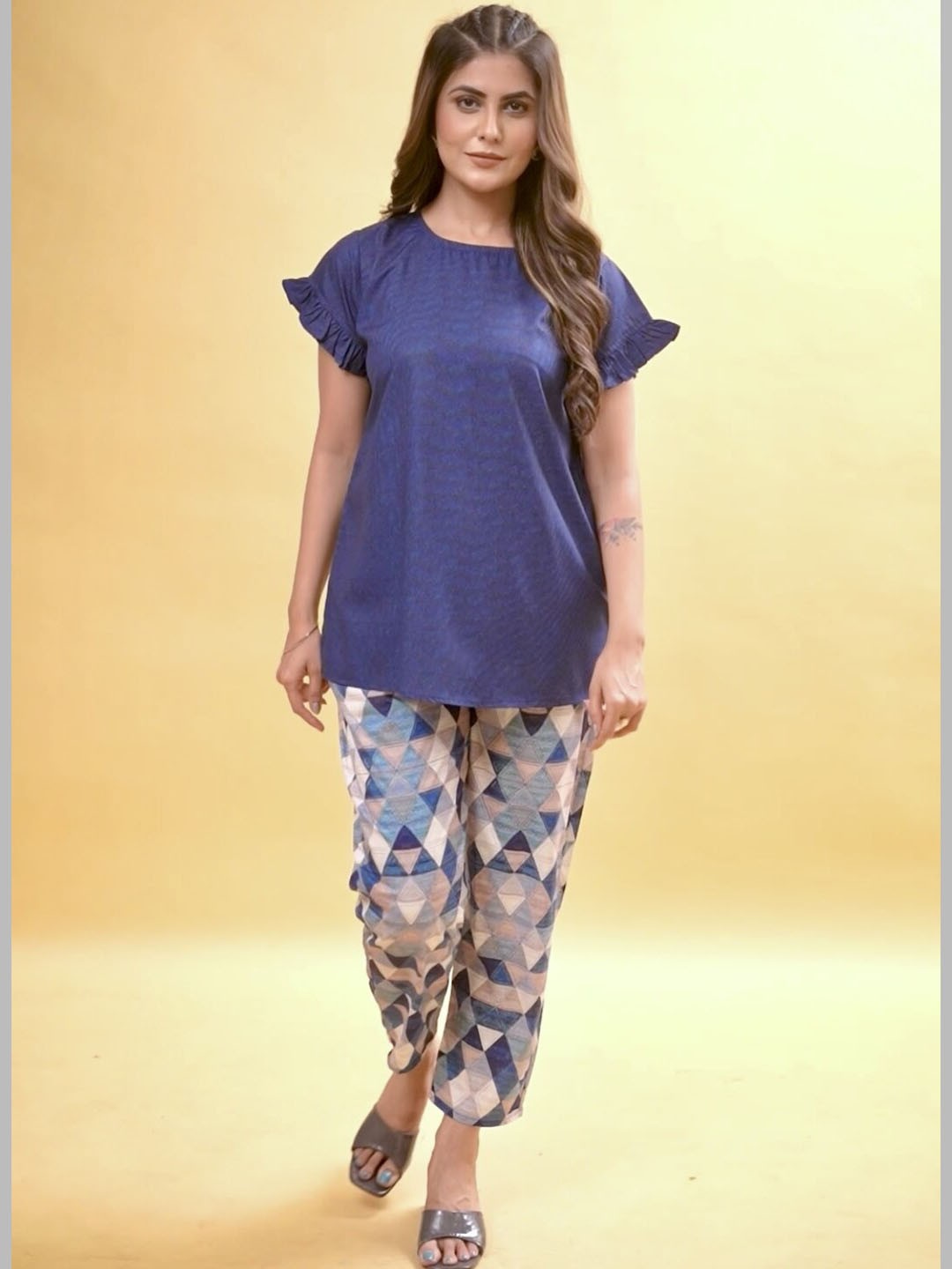 

STYLE SAMSARA Women Night suit, Blue