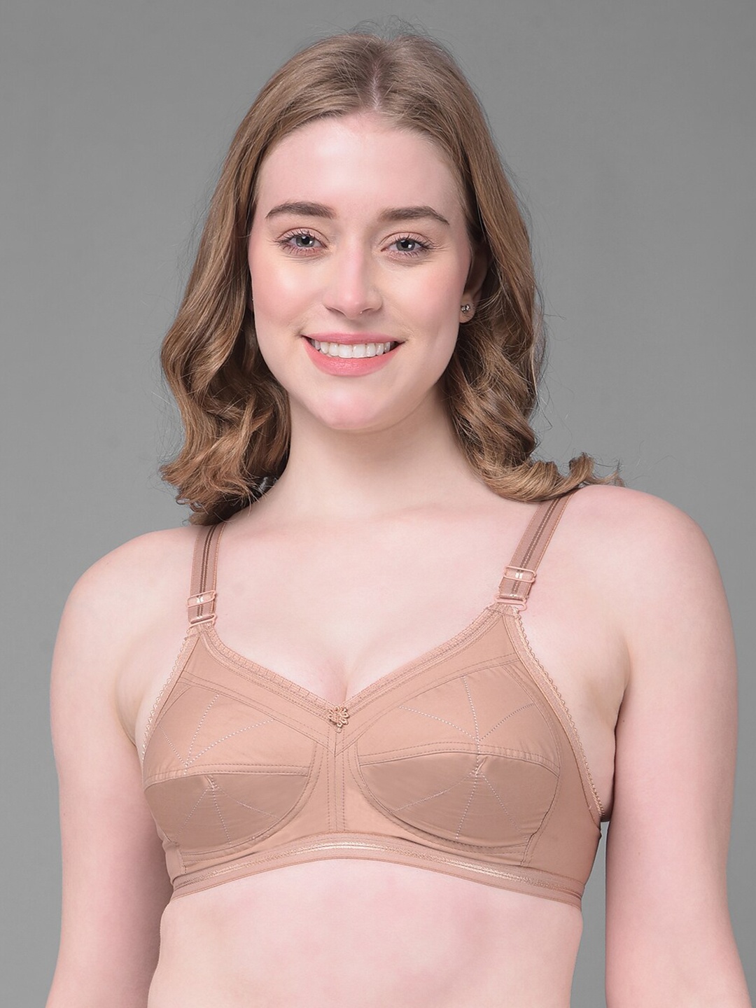 

Dollar Missy Full Coverage All Day Comfort Cotton Everyday Bra, Beige