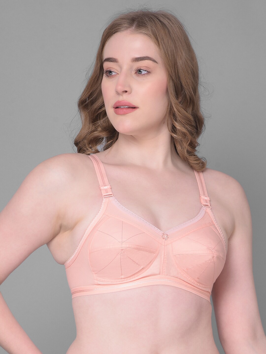

Dollar Missy Full Coverage All Day Comfort Cotton Everyday Bras, Pink