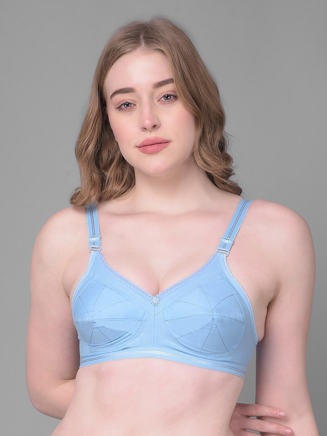 

Dollar Missy Full Coverage All Day Comfort Cotton Everyday Bra, Blue