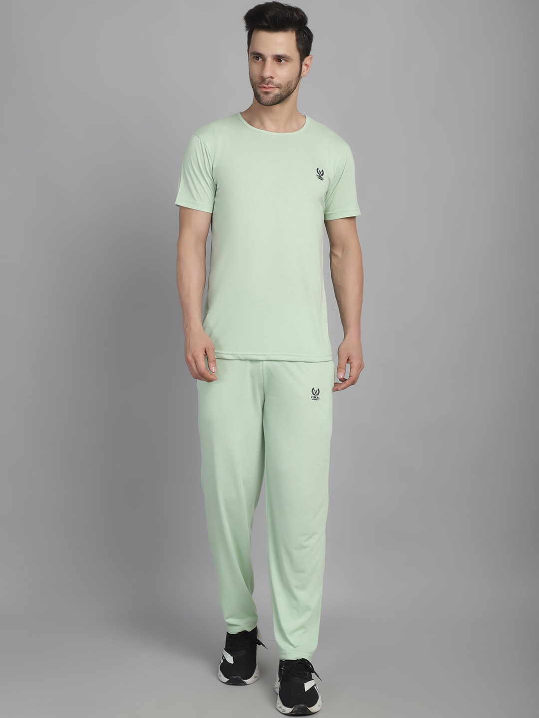 

MACK JONNEY Printed T-Shirt With Trousers Tracksuit, Green