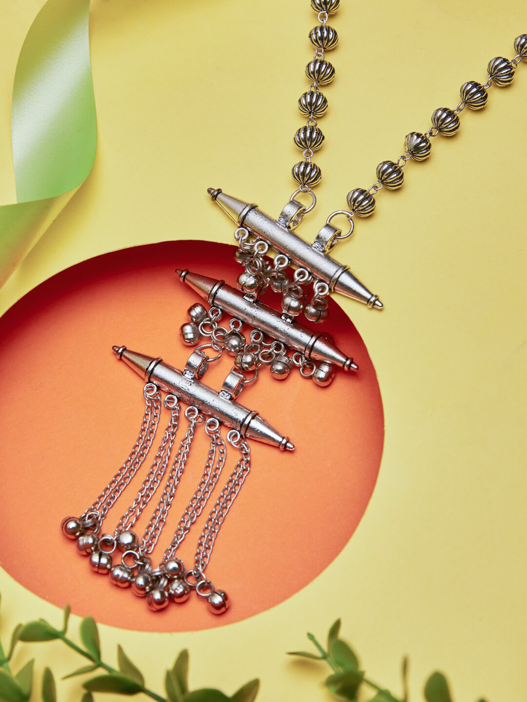 

ATIBELLE German Silver Silver-Plated Necklace