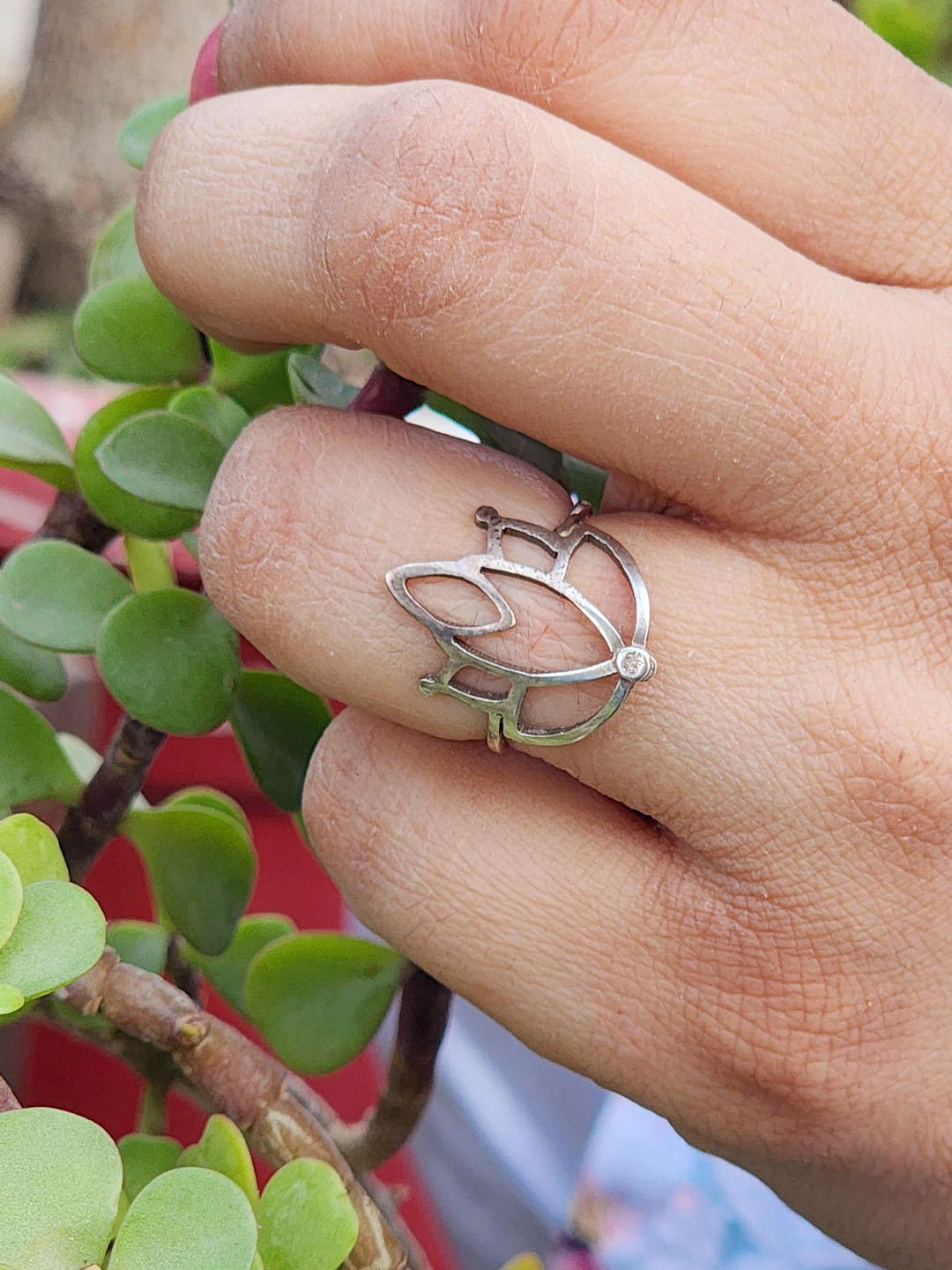 

Goldnera 925 Sterling Silver Silver-Plated Finger Ring