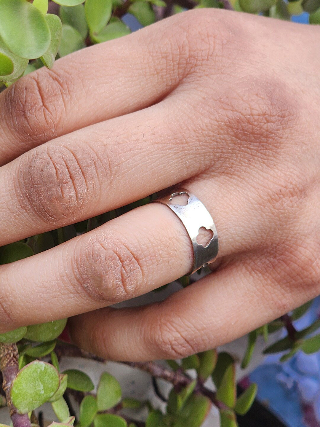 

Goldnera 925 Sterling Silver Silver-Plated Finger Ring