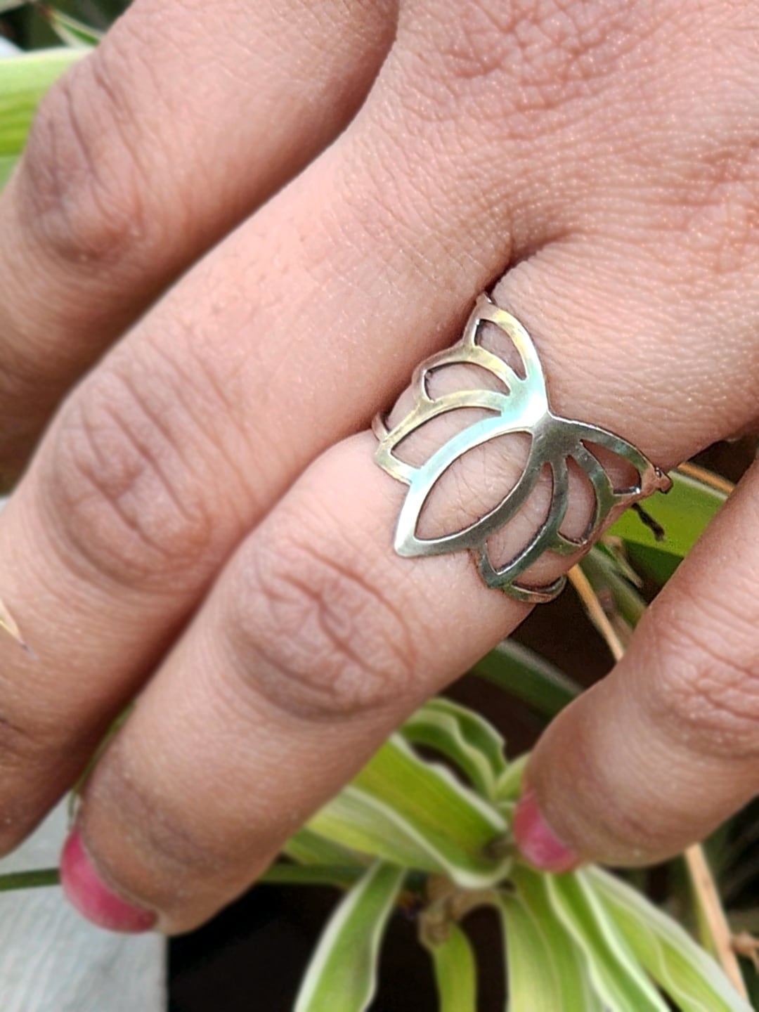 

Goldnera 925 Sterling Silver Silver-Plated Finger Ring