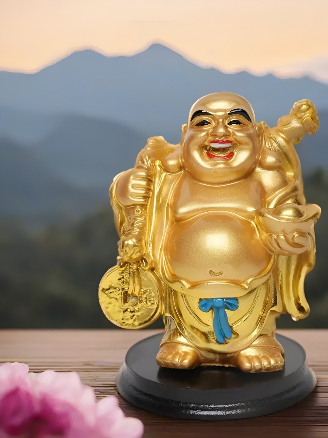 

VIVARS CRAFT Gold-Toned Religious Figurine Showpiece