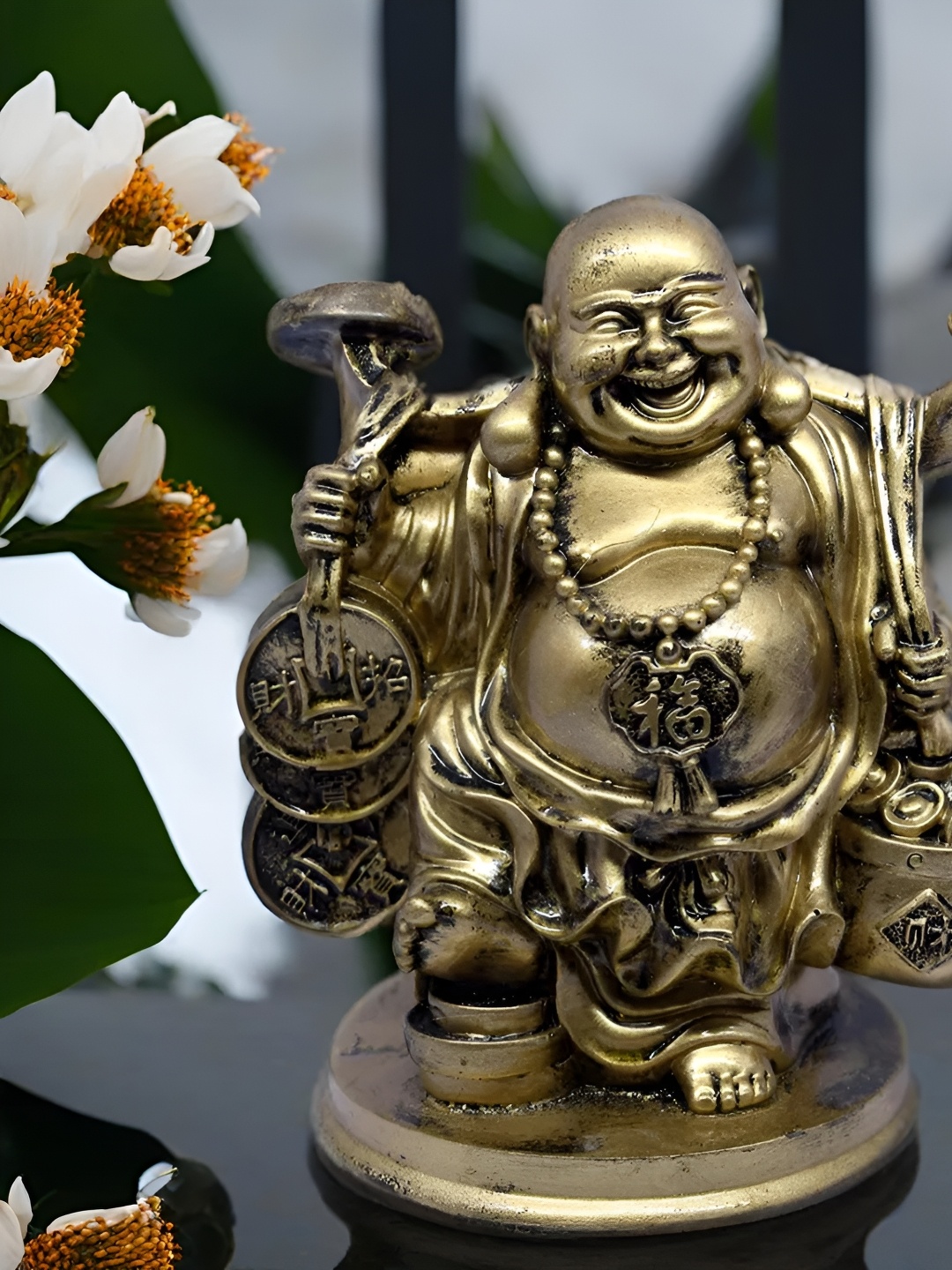 

VIVARS CRAFT Gold-Toned Religious Figurine Showpiece