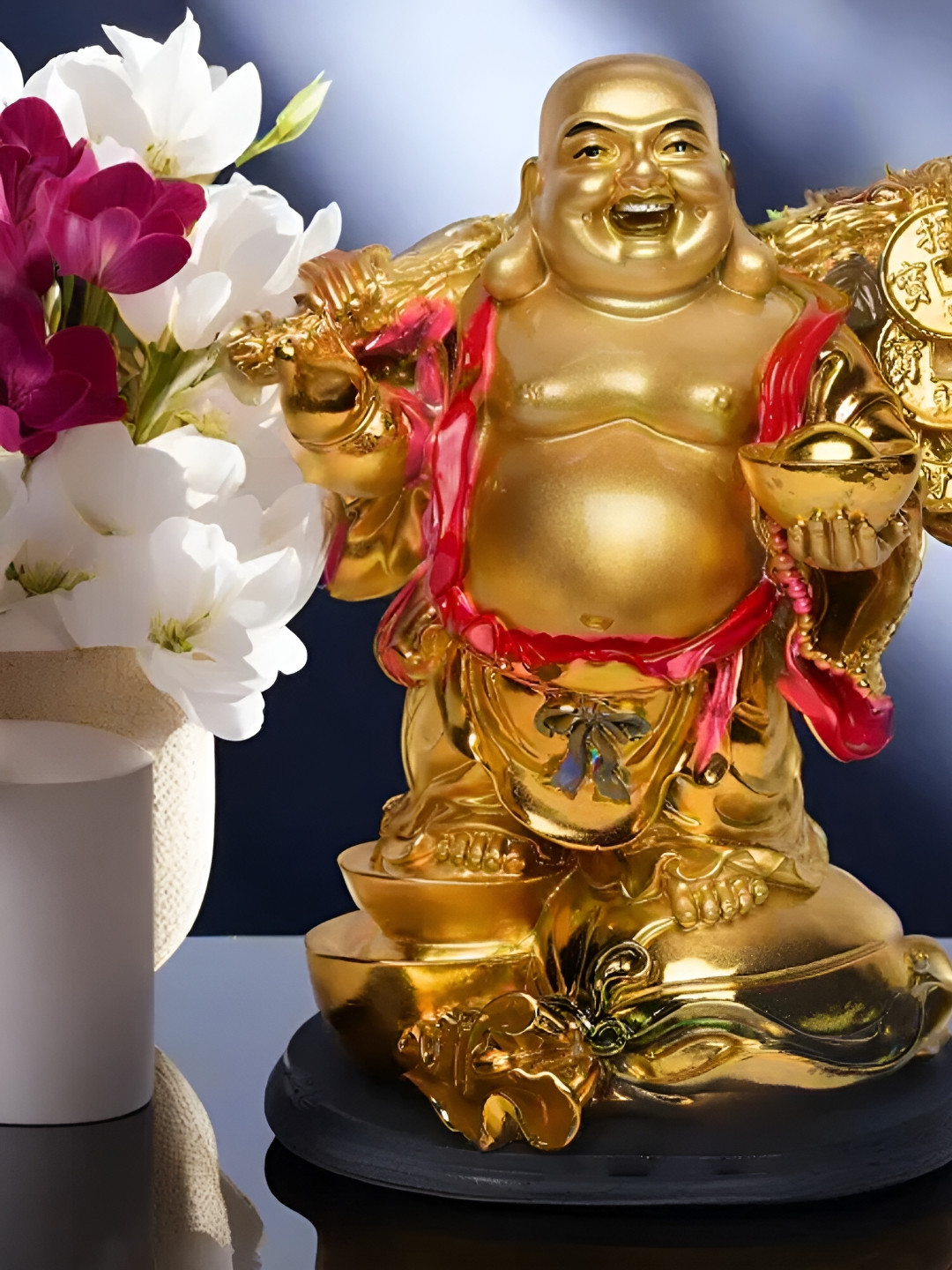 

VIVARS CRAFT Gold-Toned Religious Figurine Showpiece