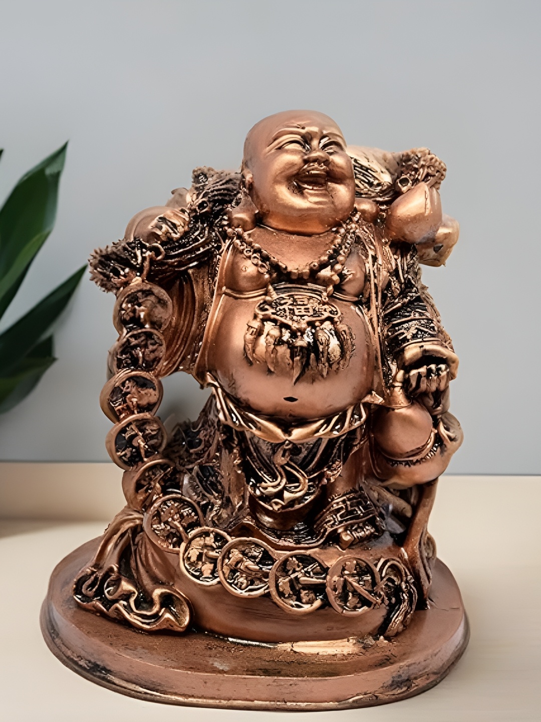 

VIVARS CRAFT Copper-Toned Religious Figurine Showpiece