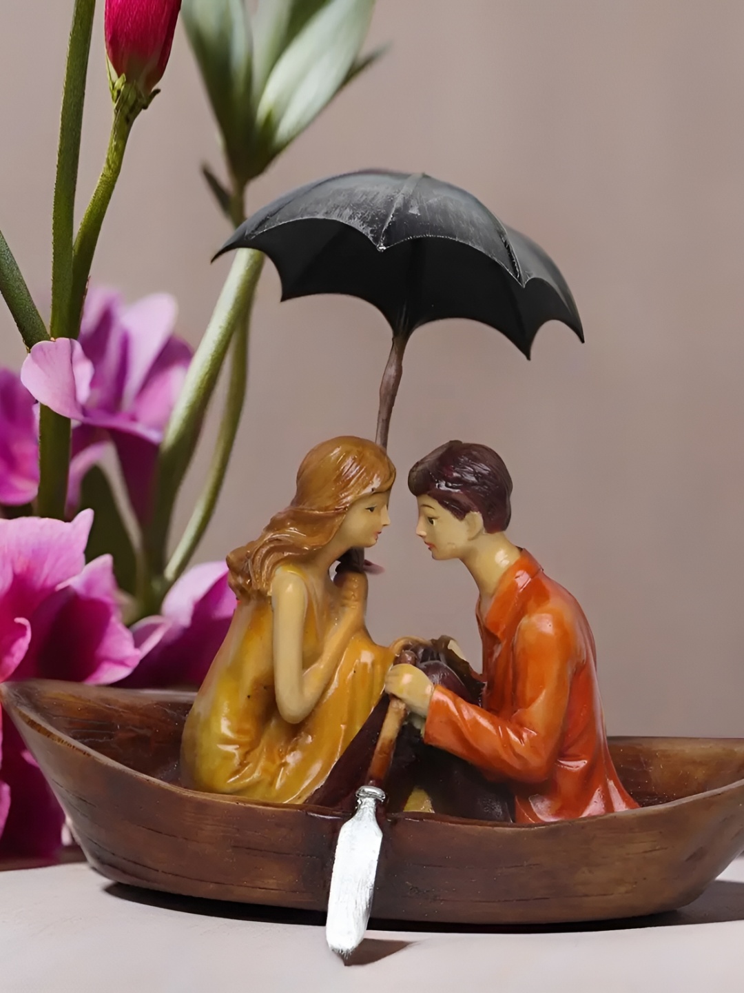 

VIVARS CRAFT Yellow Figurine Showpiece