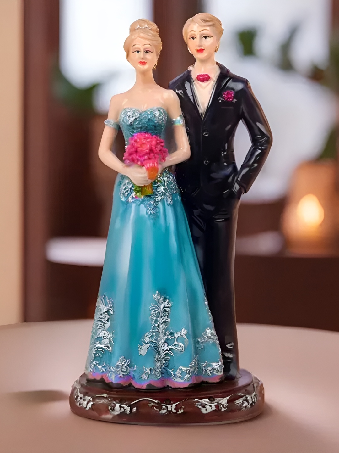 

VIVARS CRAFT Blue Figurine Showpiece