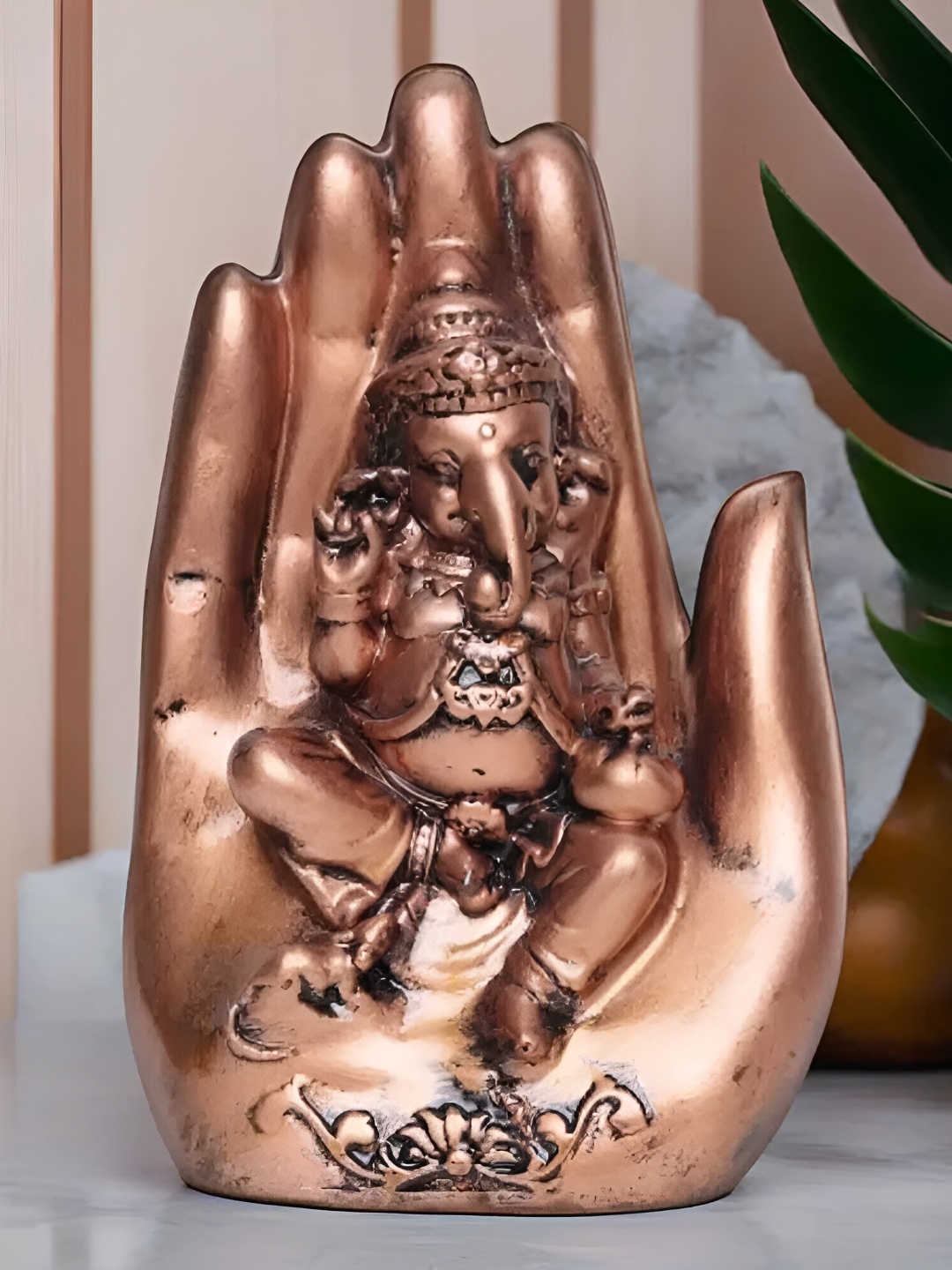 

VIVARS CRAFT Copper-Toned Religious Figurine Showpiece