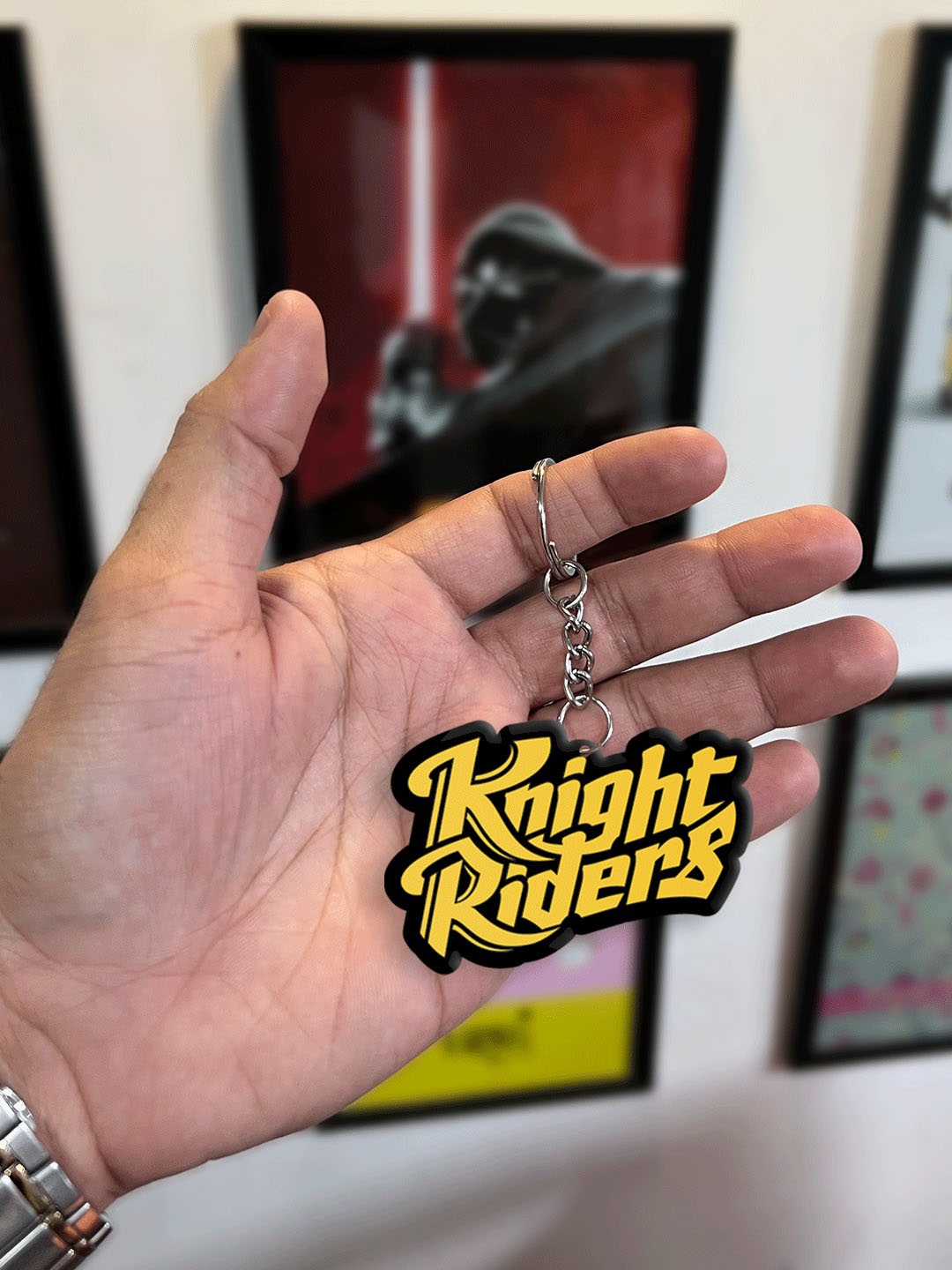 

FanCode Knight Riders Printed Key Chain, Yellow