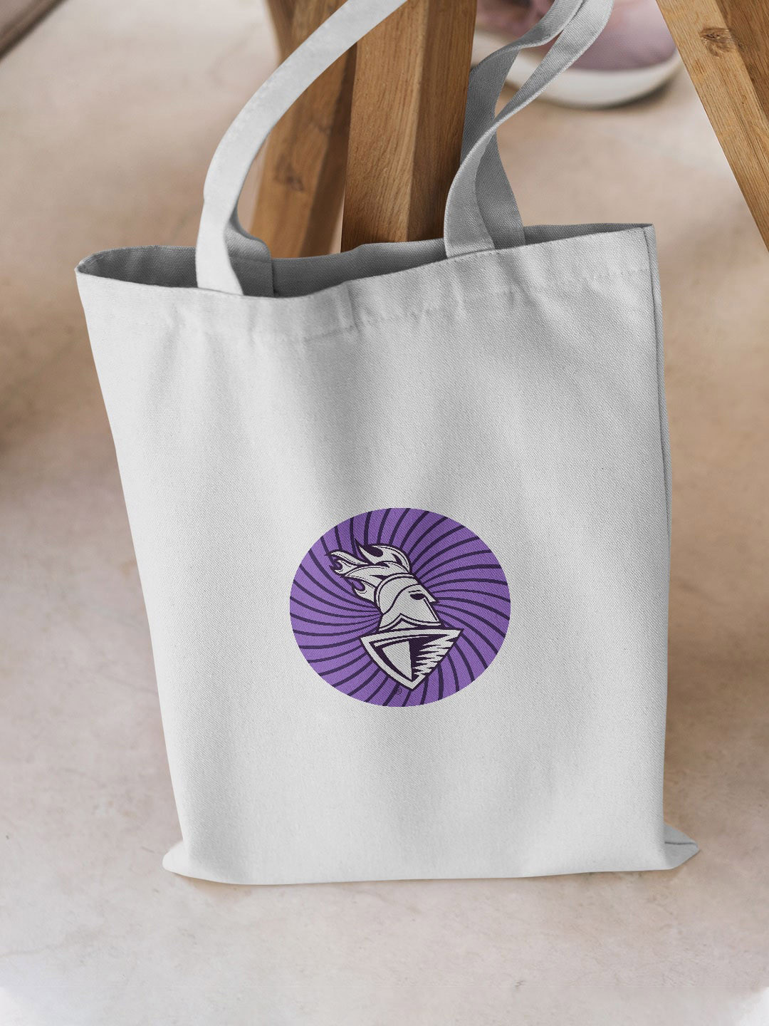 

FanCode Unisex Logo Printed Canvas Shopper Tote Bag, White