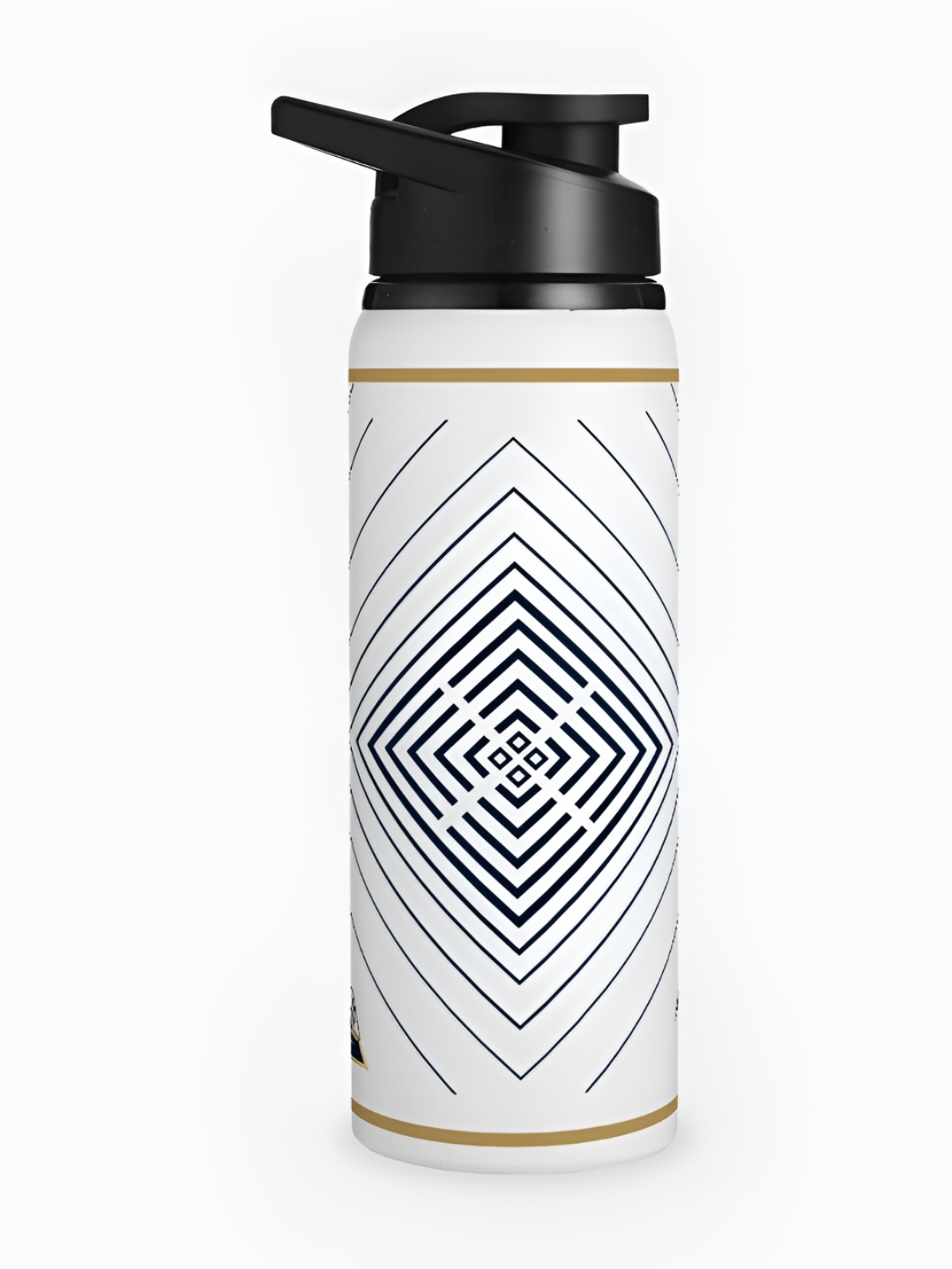 

FanCode White & Black Printed Aluminium Sipper Water Bottle 750ml