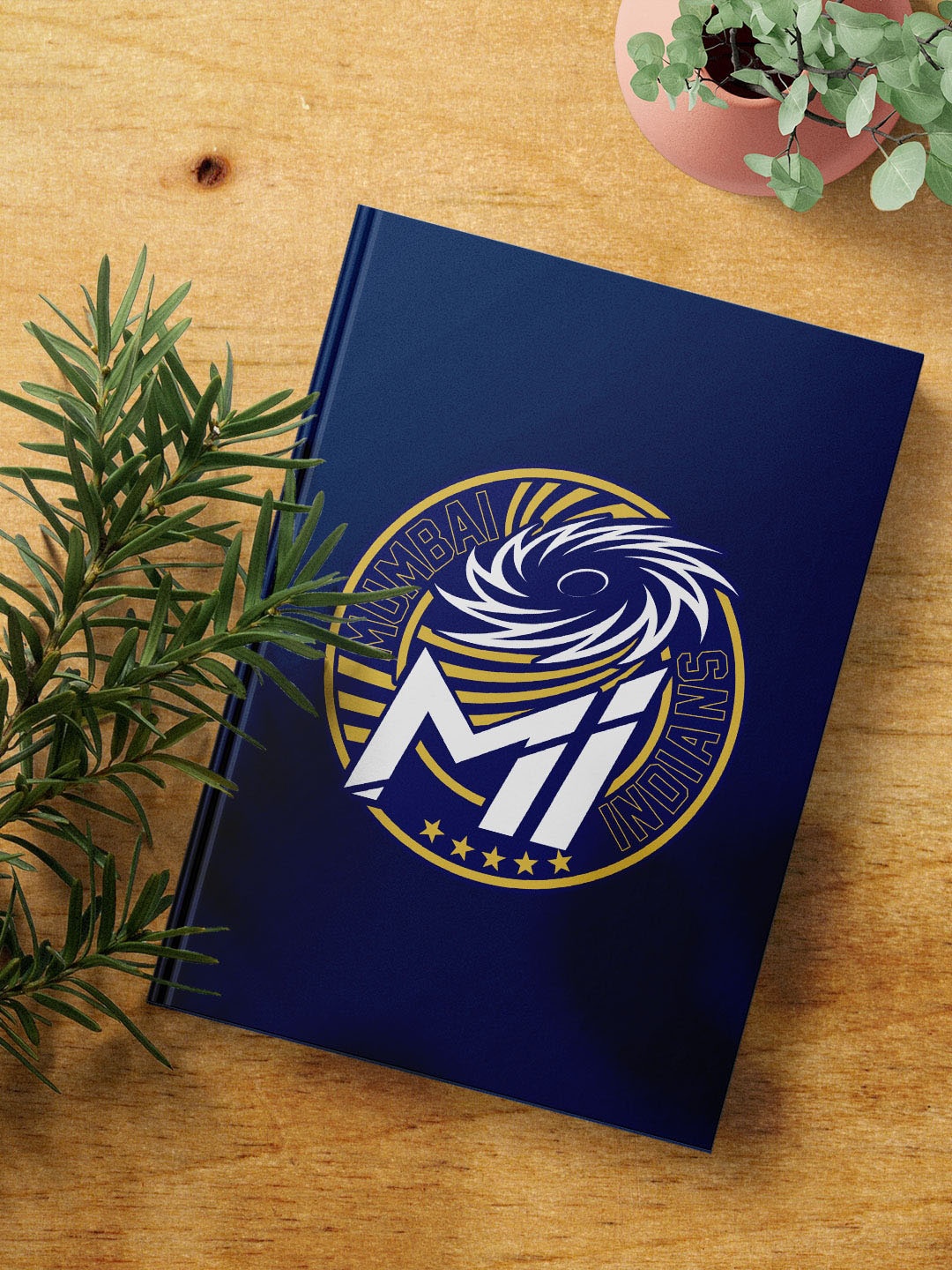 

FanCode Mumbai Indians Logo Printed Notebook, Navy blue