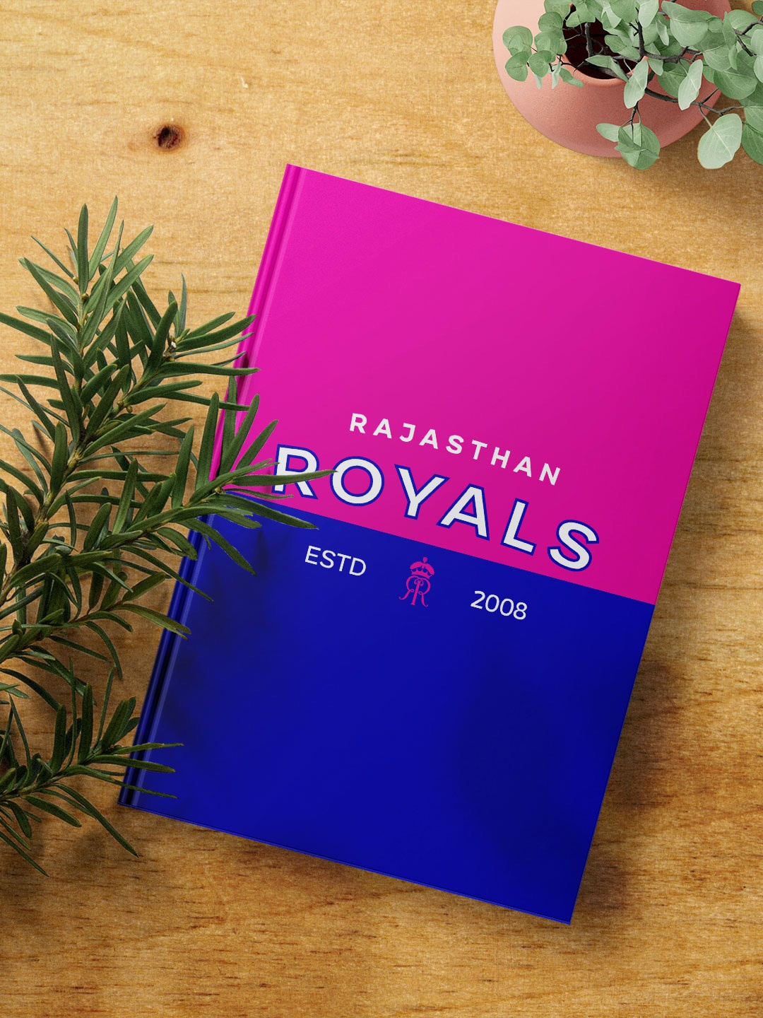 

FanCode Rajasthan Royals Logo Printed Notebook, Blue