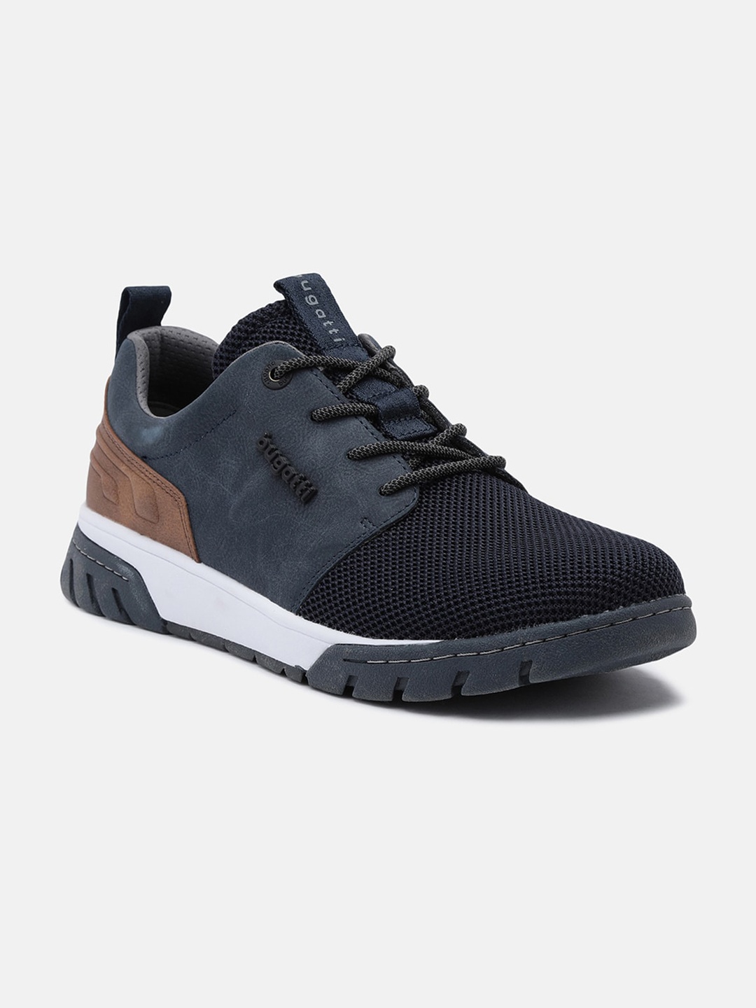 

Bugatti Irish Men Round Toe Textile Sneakers, Blue