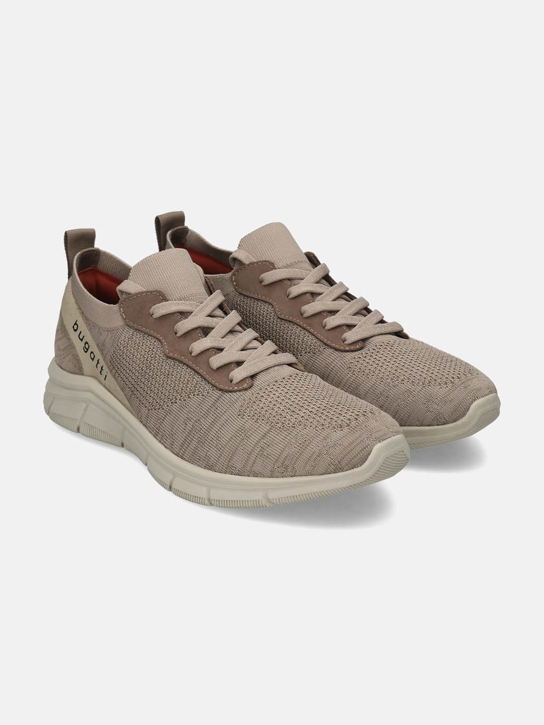 

Bugatti Soa Men Round Toe Textile Sneakers, Beige