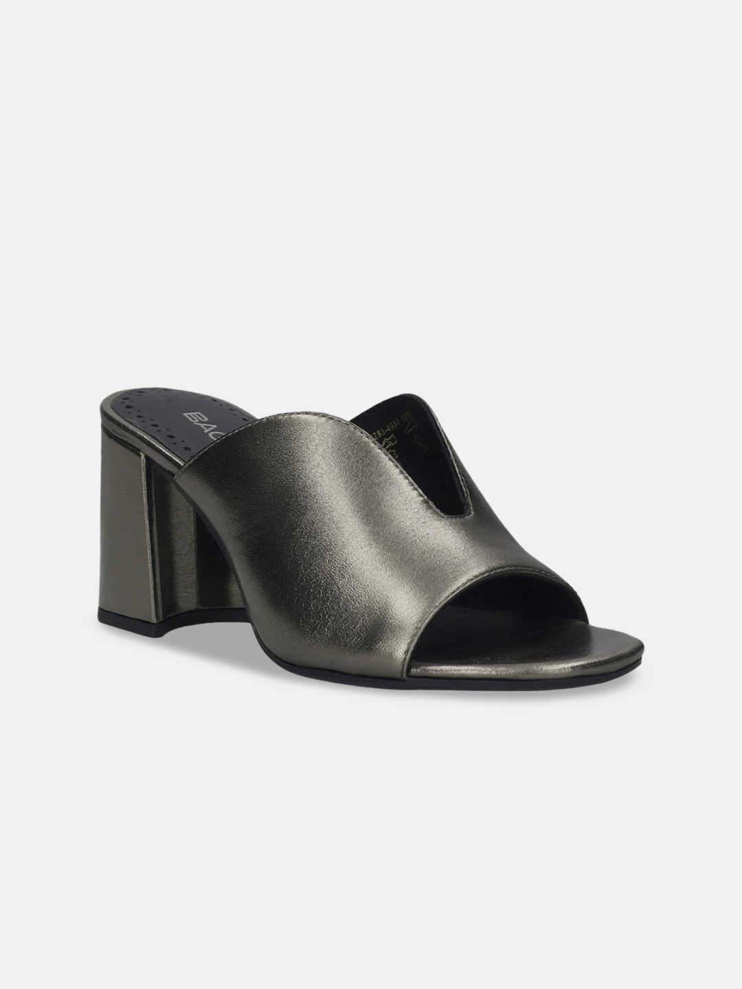

BAGATT Rosella Leather Block Heeled Mules, Black