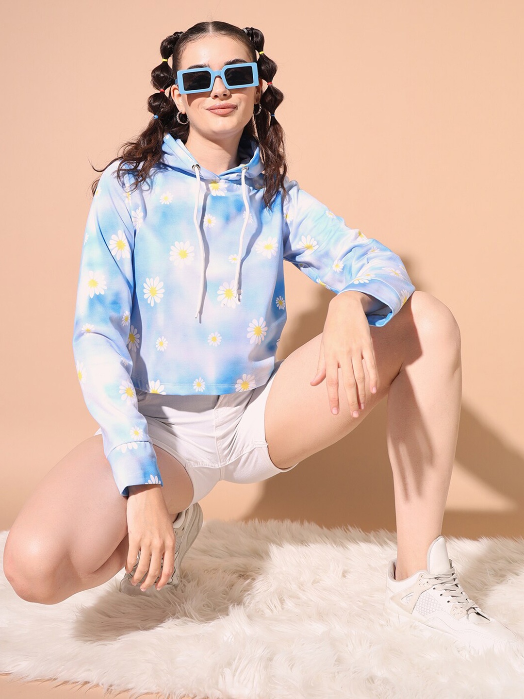 

BAESD Floral Printed Sweatshirt, Blue