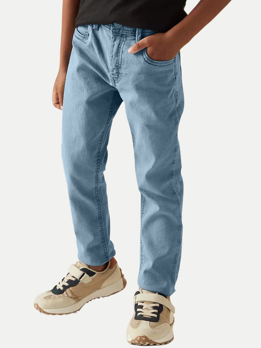 

BAESD Boys Slim Fit Clean Look Cotton Jeans, Blue