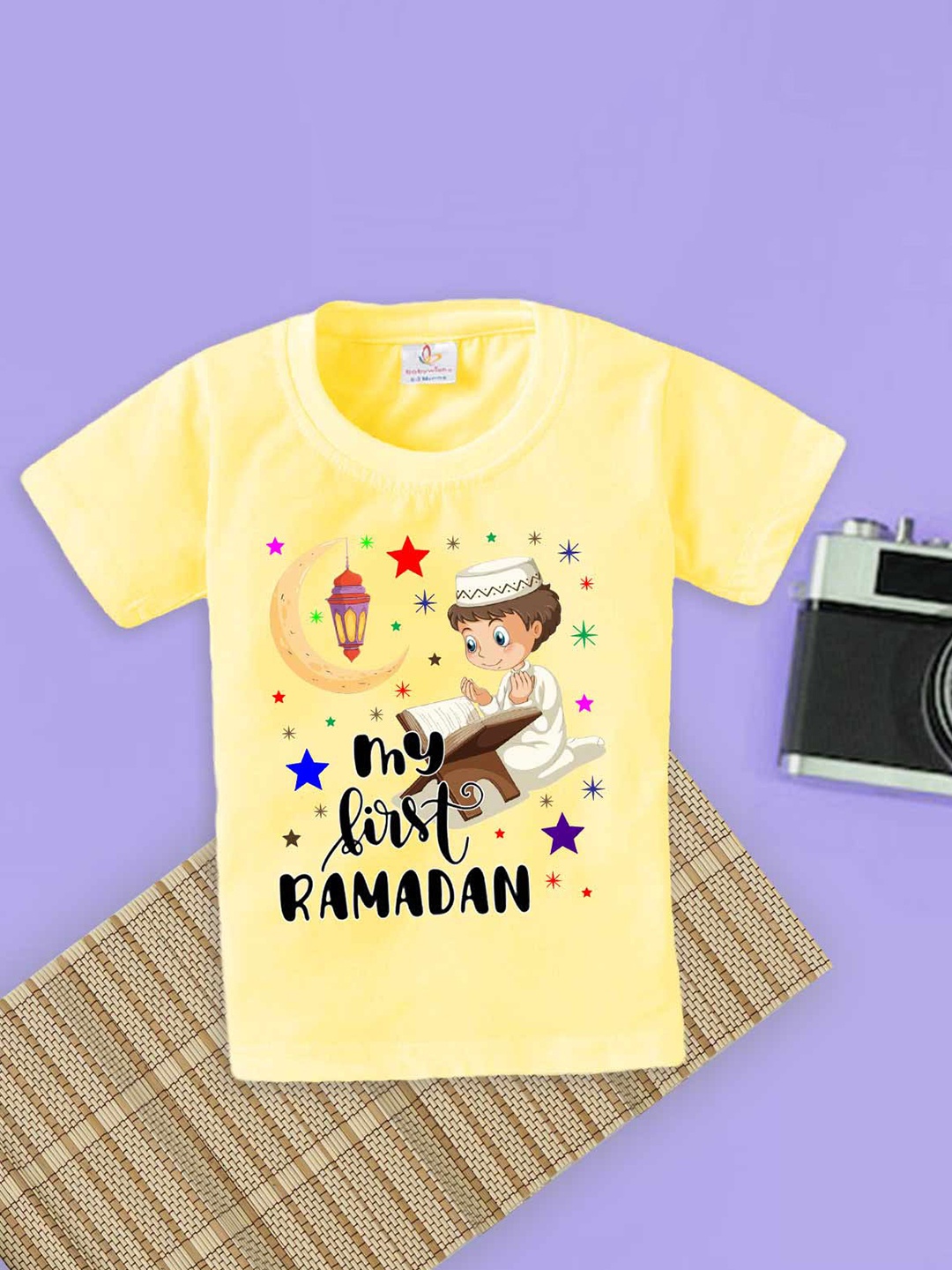 

Babywish Kids Relaxed Fit Humour and Comic Printed Cotton T-shirt, Yellow