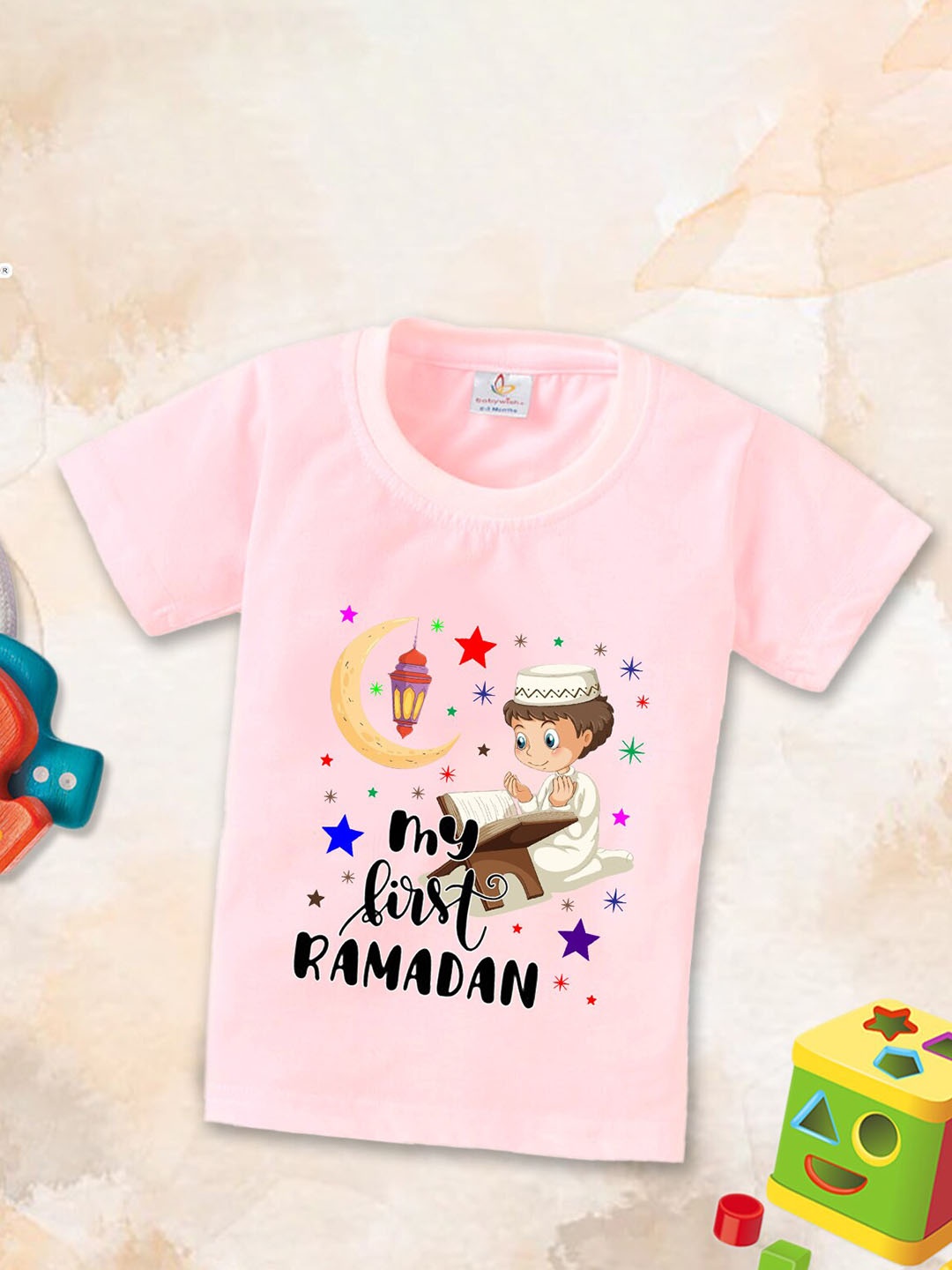 

Babywish Kids Relaxed Fit Humour and Comic Printed Cotton T-shirt, Pink