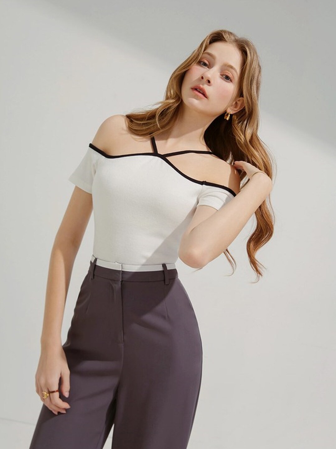 

BAESD Off-Shoulder Bardot Top, White