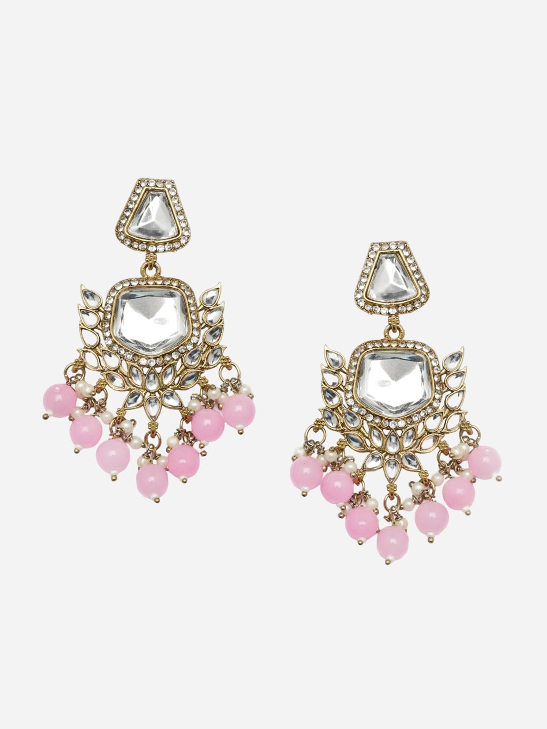 

Anouk Gold-Plated Kundan Classic Drop Earrings