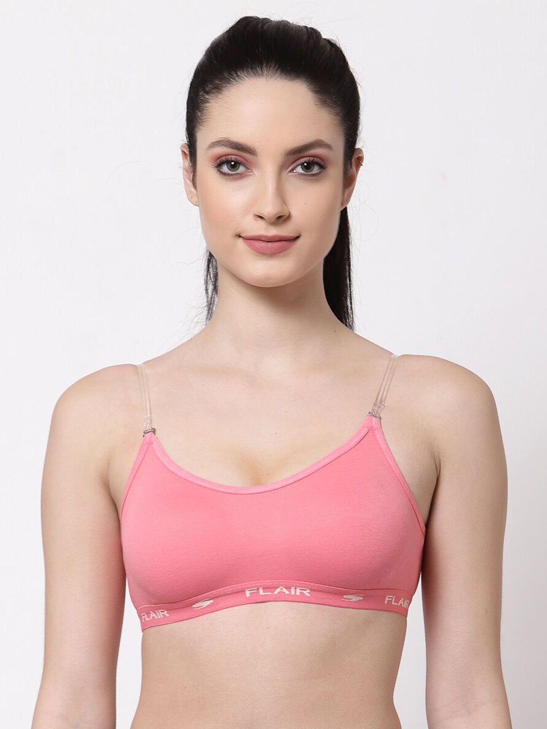 

SHYAM SONS FLAIR Full Coverage Non Padded Cotton Workout Bra With All Day Comfort, Pink