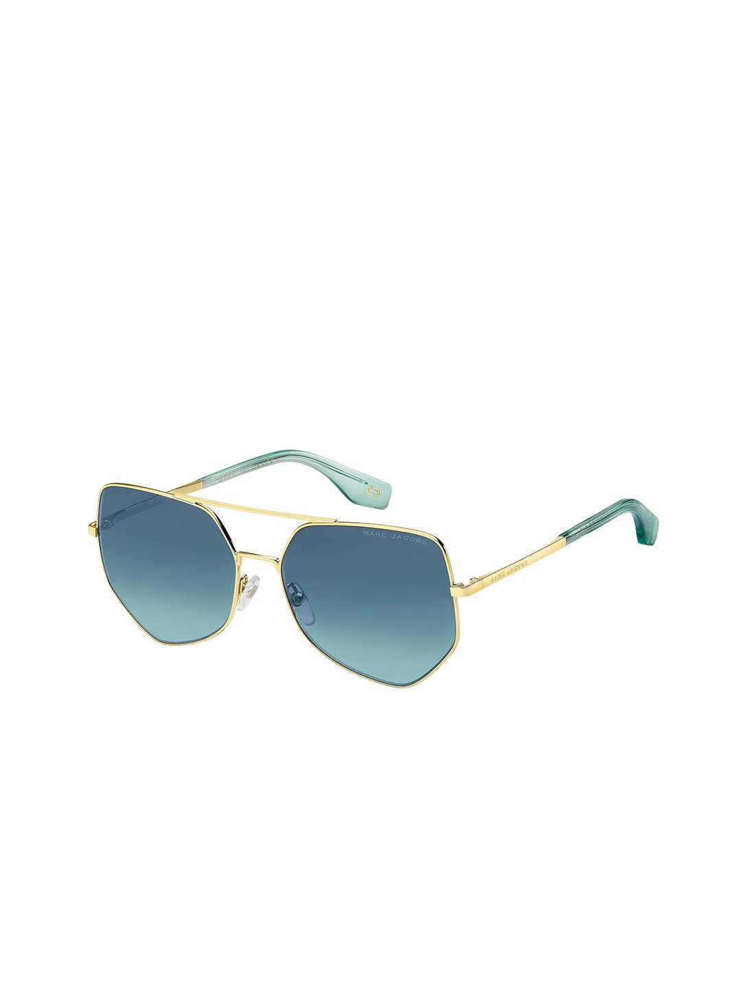 

MARC JACOBS Women Aviator Sunglasses with UV Protected Lens 201409MVU59JF, Blue