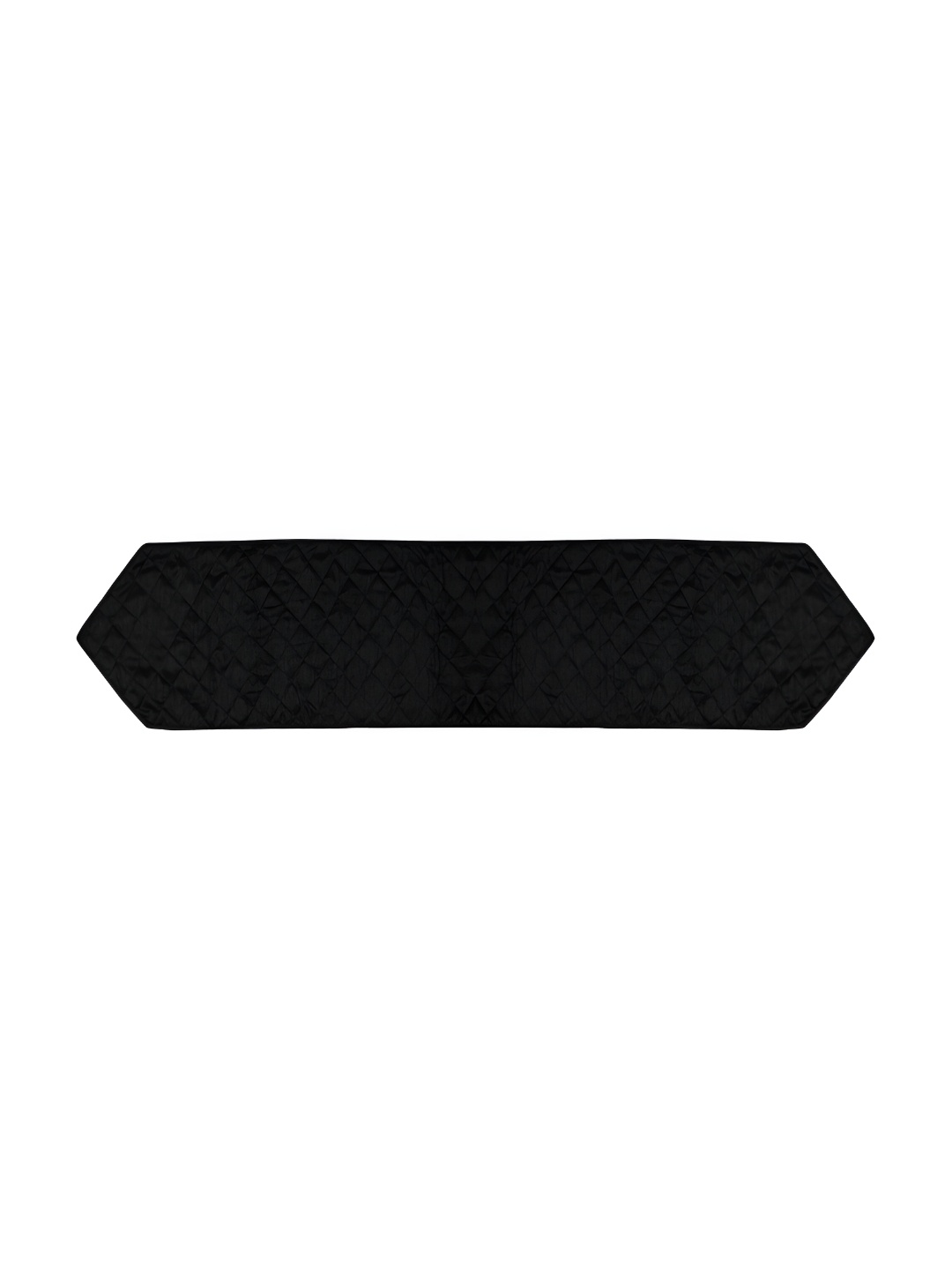 

Home Heart Black Quilted Dupion Silk Reversible Table Runner