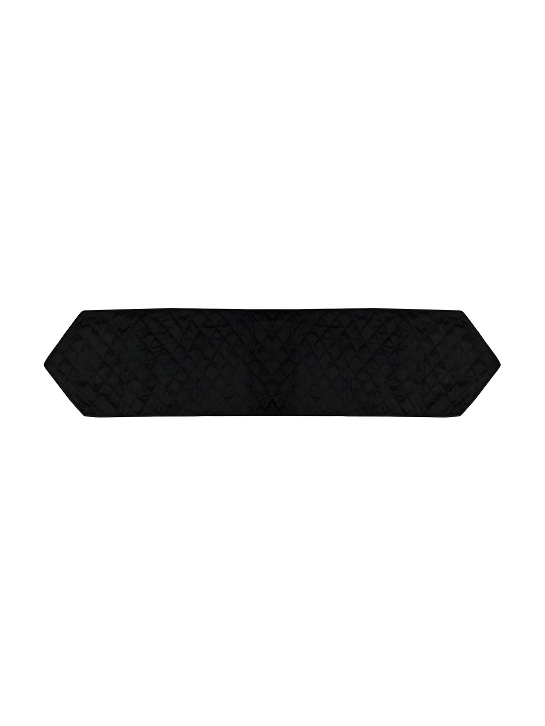 

Home Heart Black Quilted Dupion Silk Reversible Table Runner