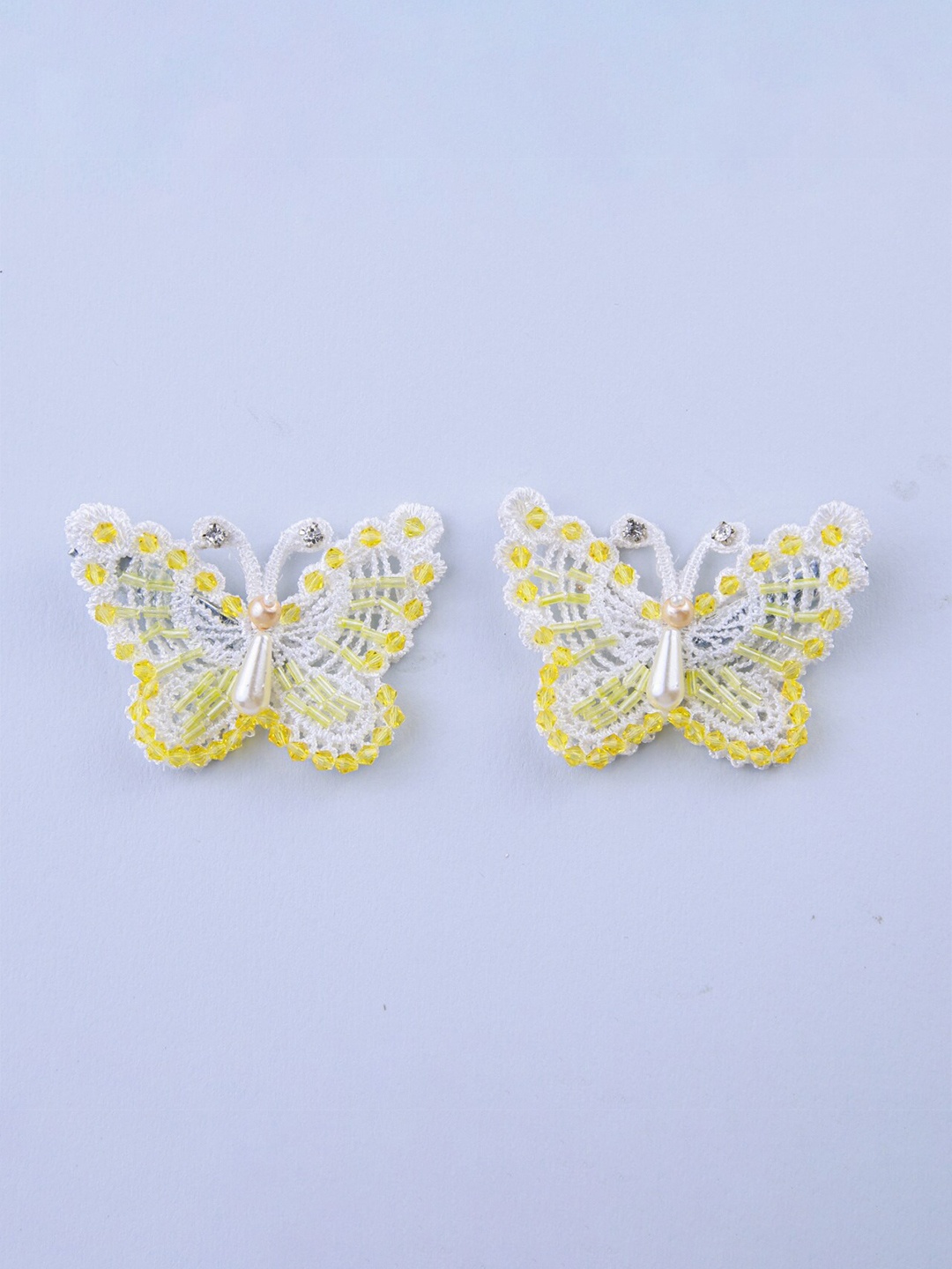 

Choko Girls Set of 2 Embellished Alligator Hair Clip, Yellow