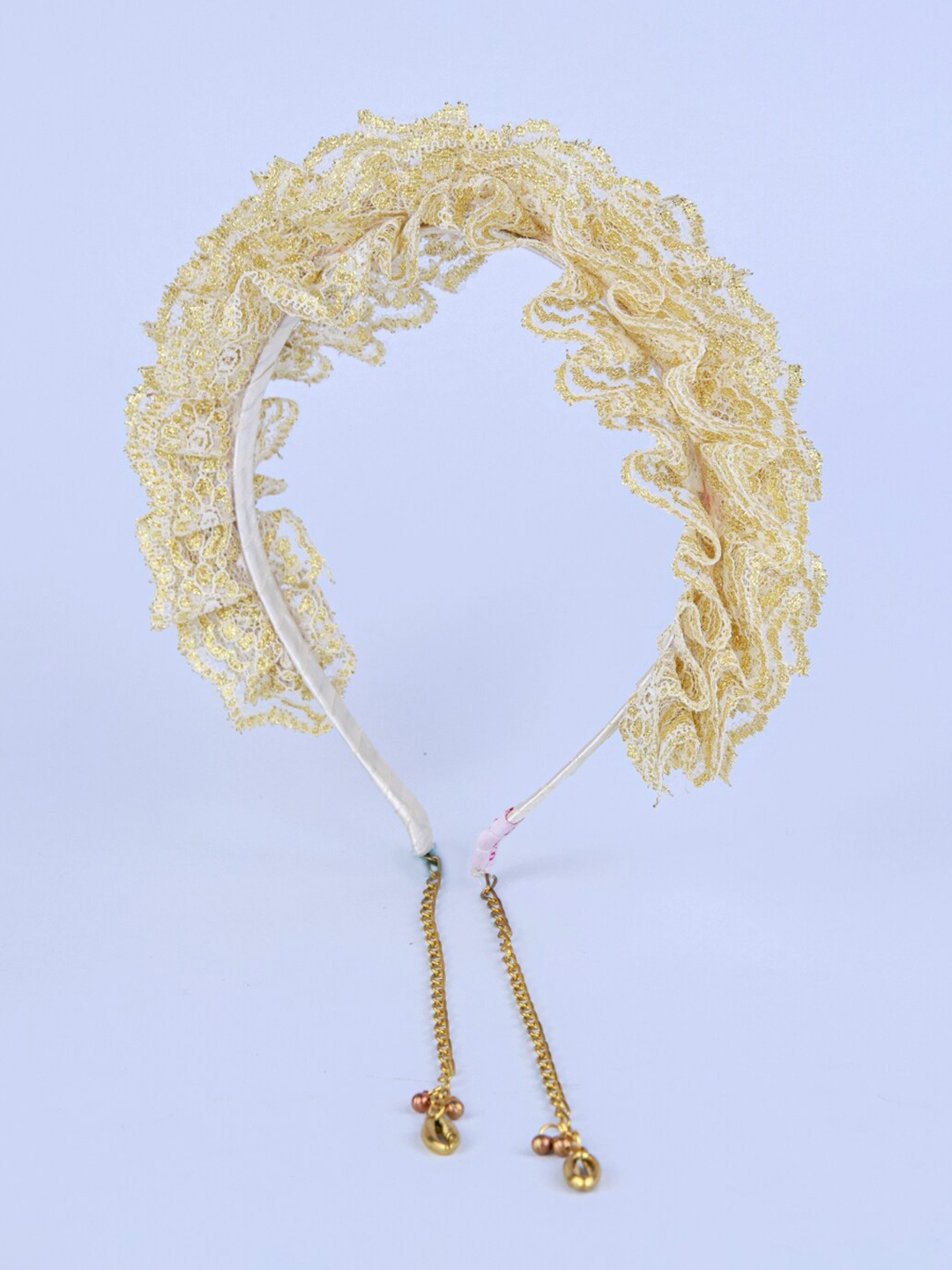 Choko Girls Lace Ruffles Hairband, Green