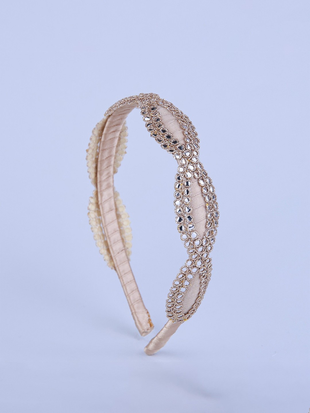 

Choko Girls Embellished Hairband, Beige