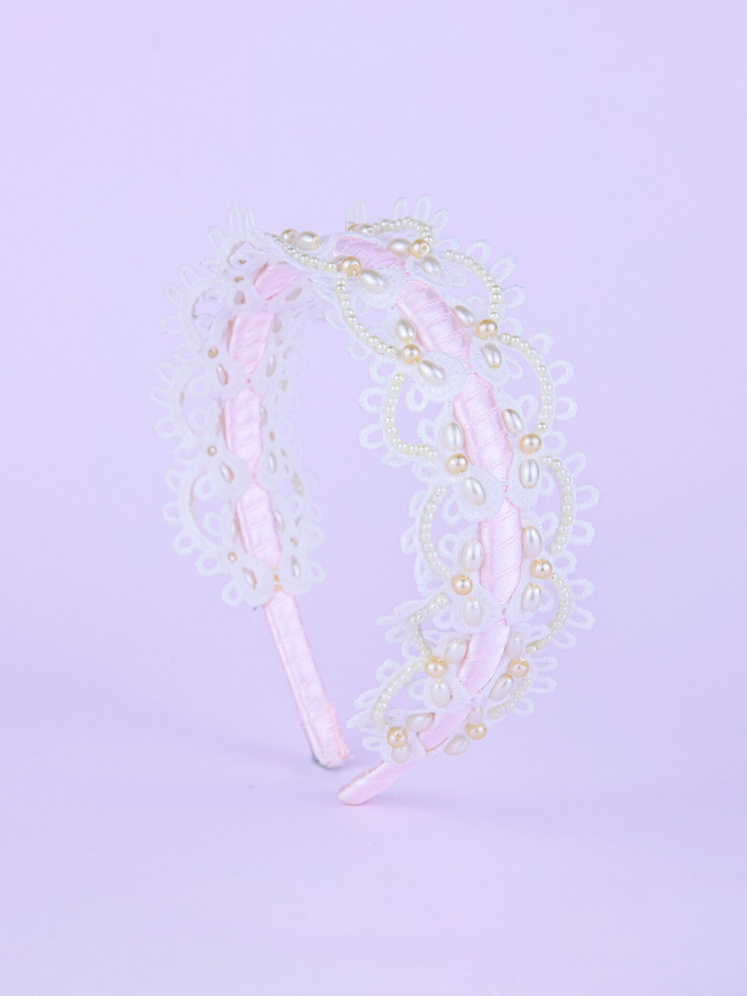 

Choko Girls Lace Hairband, Pink