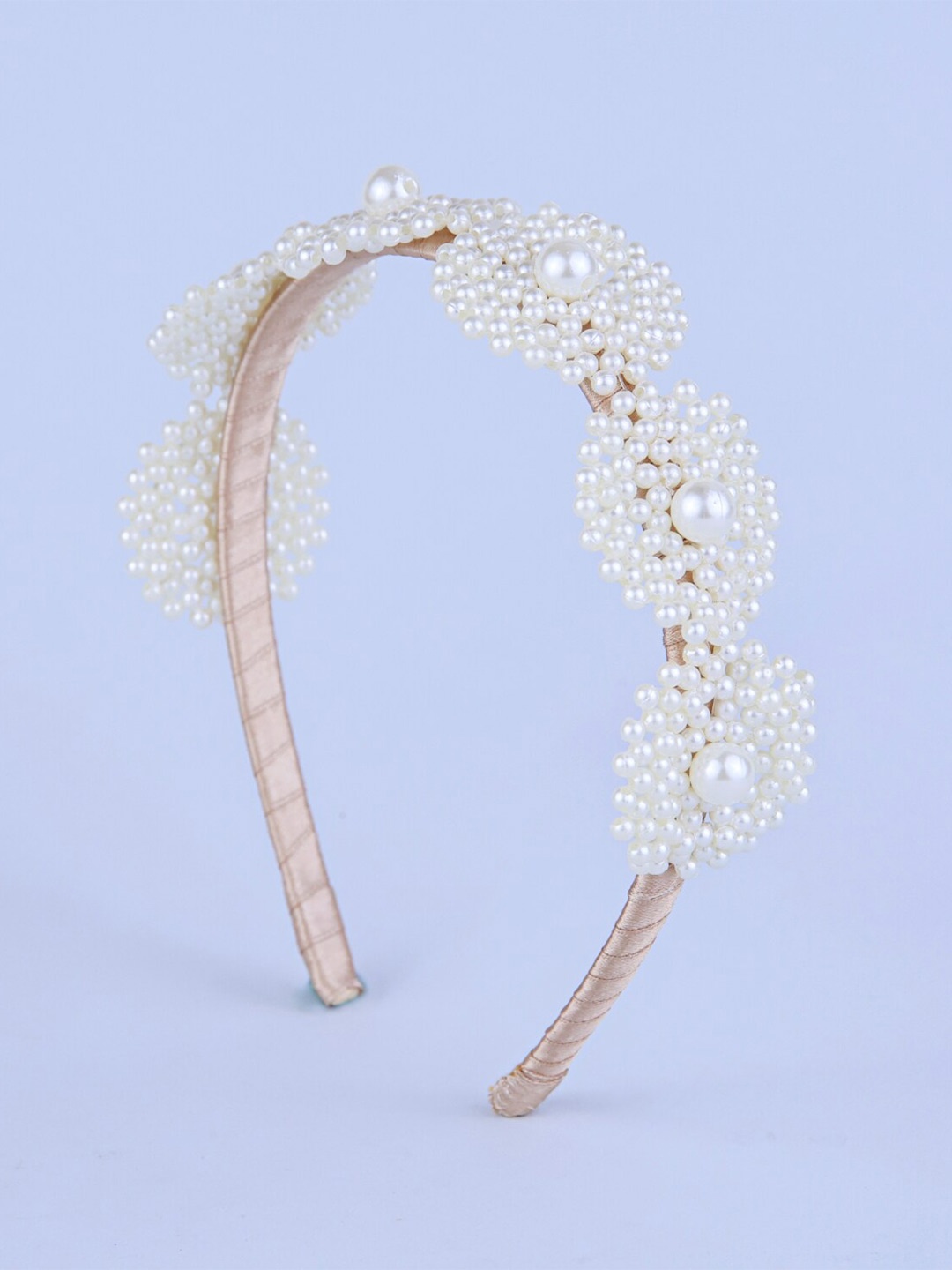 Choko Girls Beaded Hairband, Off white