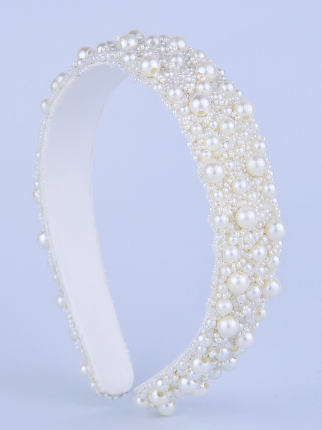 Choko Girls Beaded Hairband, White