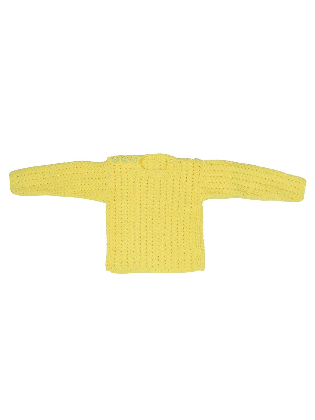 

WINDROP SOLUTIONS Kids Round Neck Quirky Cardigan Sweaters, Yellow