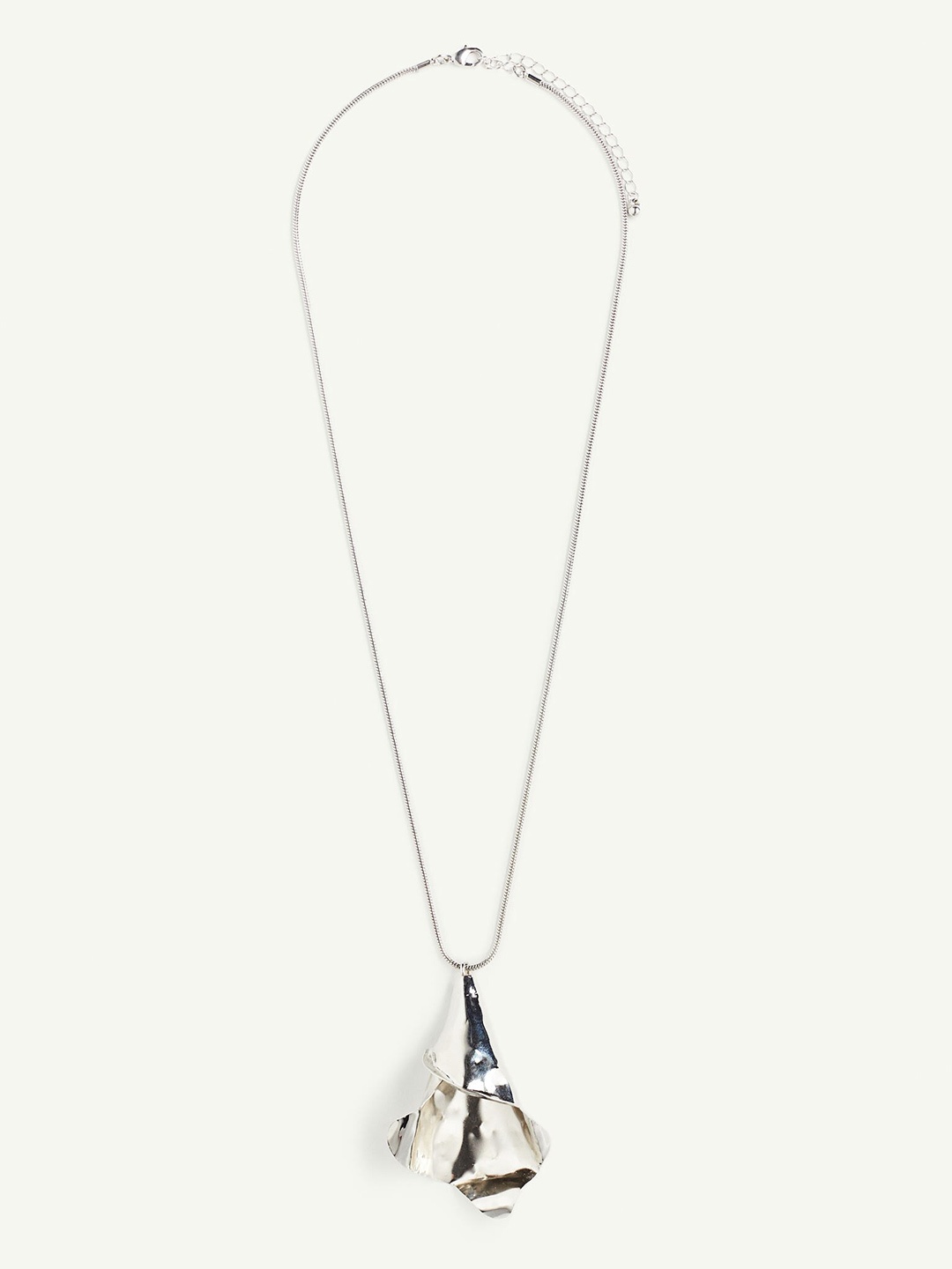 

H&M Petal-Pendant Necklace, Silver