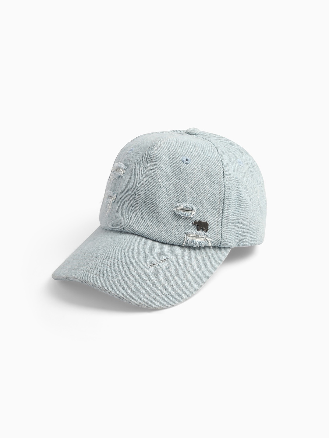 

THE BEAR HOUSE Men Pure Cotton Baseball Cap, Blue